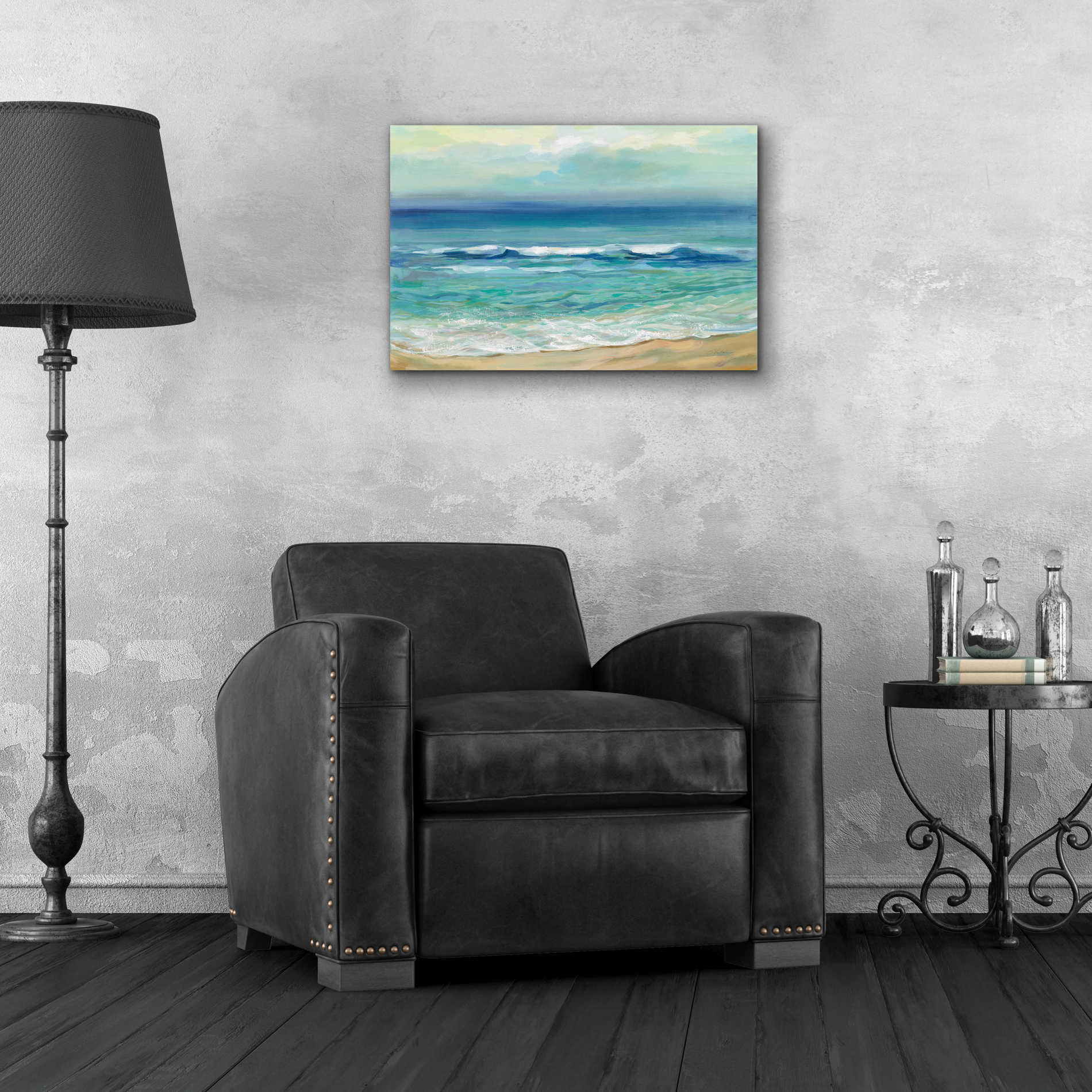 Epic Art 'Seaside Sunrise' by Silvia Vassileva, Acrylic Glass Wall Art,24x16