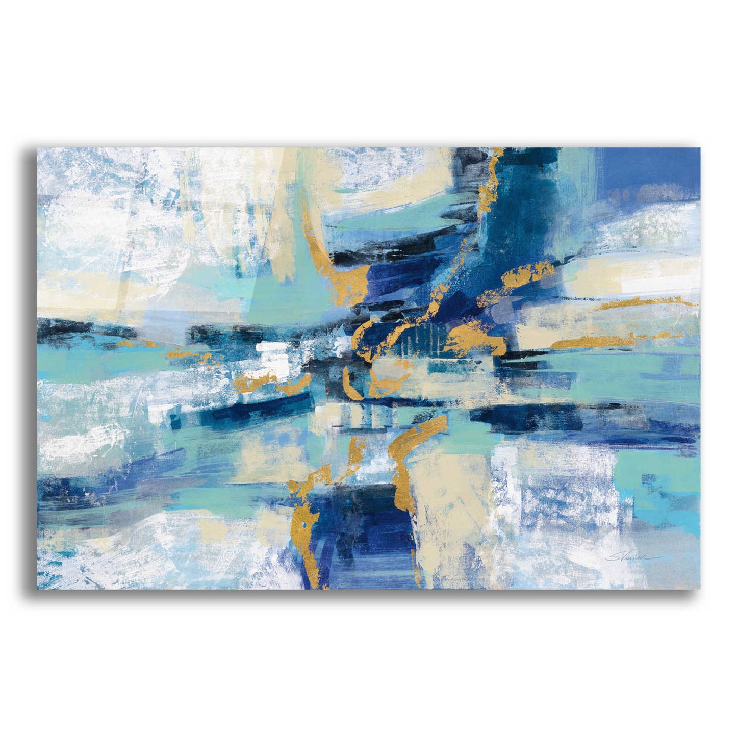 Epic Art 'Wave Breaker' by Silvia Vassileva, Acrylic Glass Wall Art,16x12