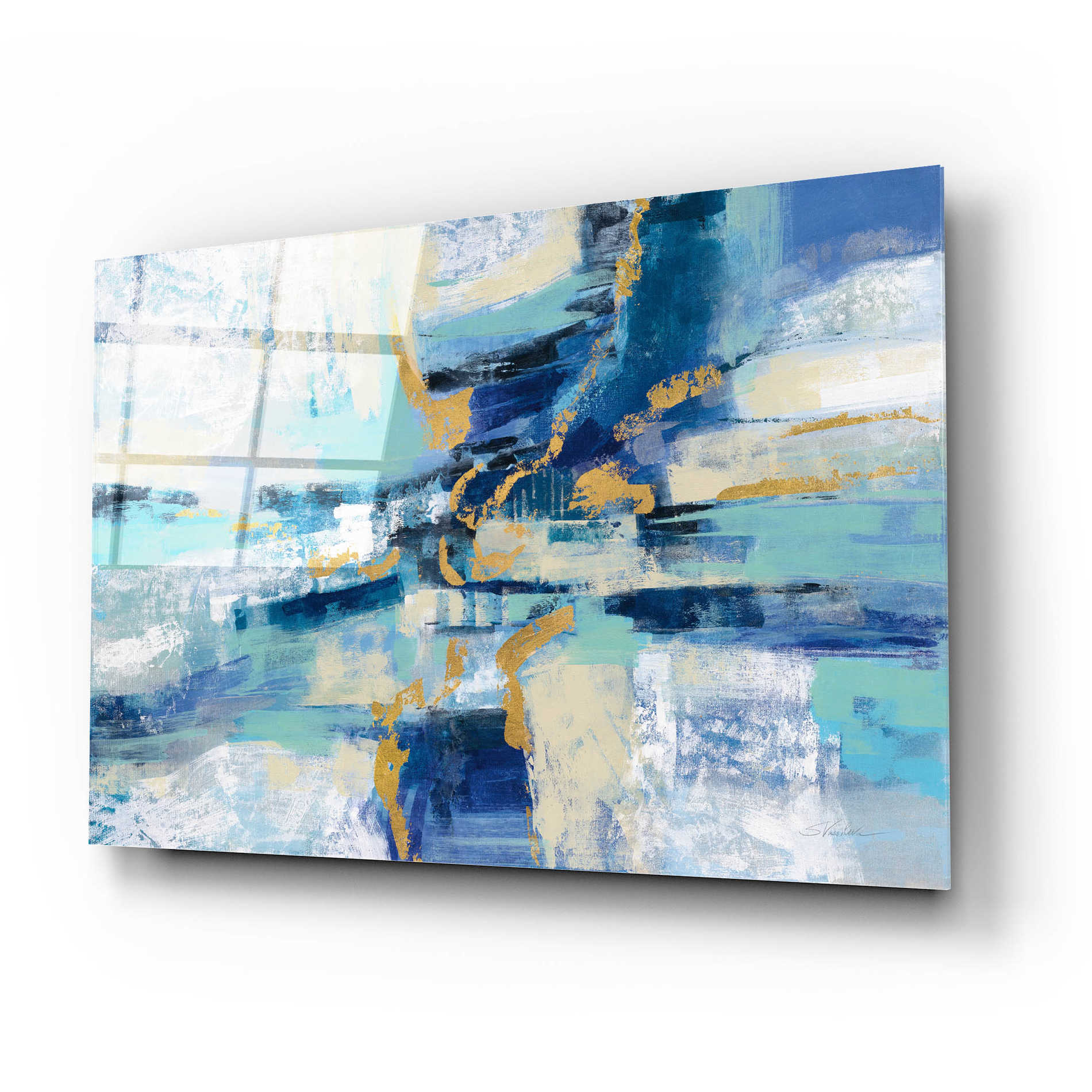 Epic Art 'Wave Breaker' by Silvia Vassileva, Acrylic Glass Wall Art,24x16