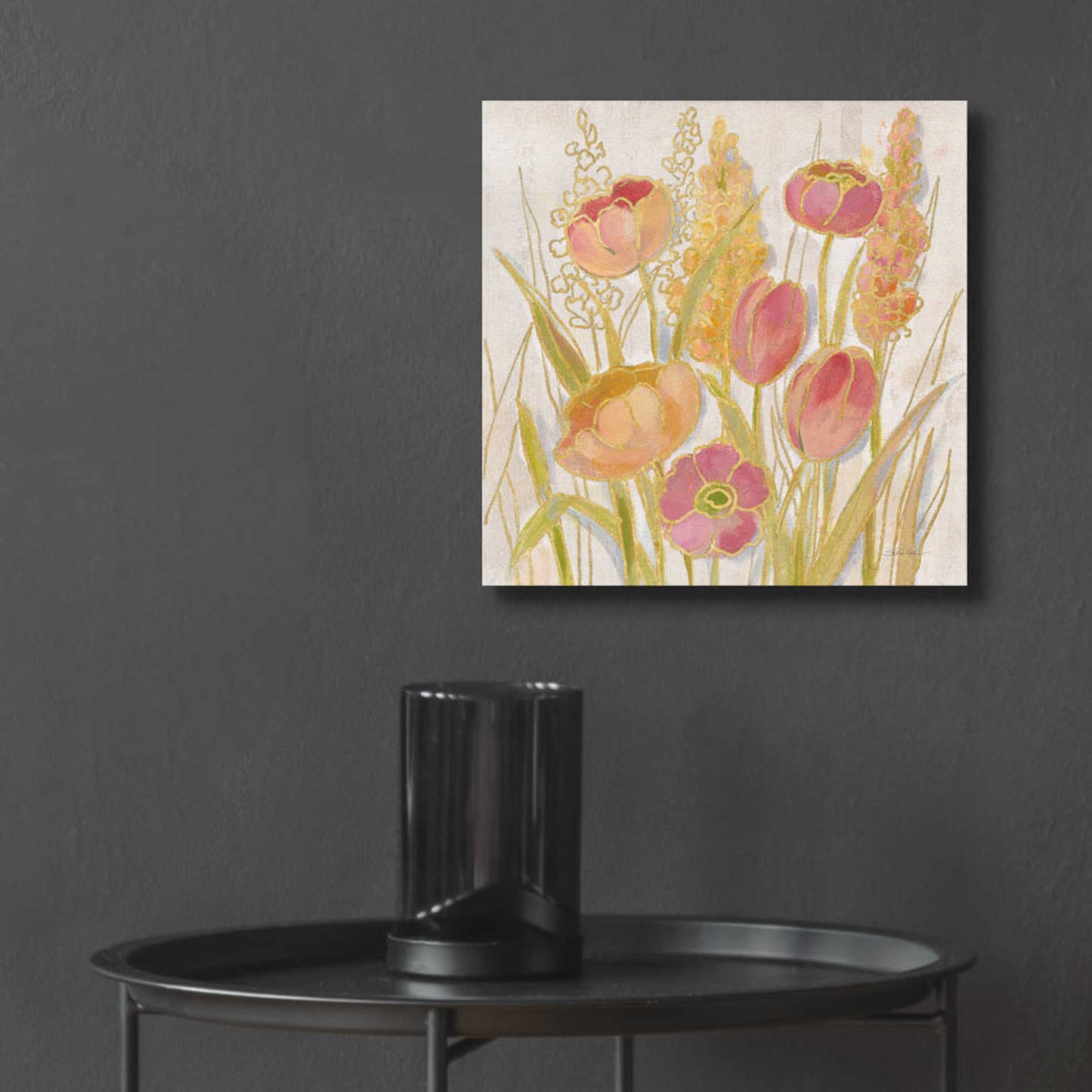 Epic Art 'Opalescent Floral II' by Silvia Vassileva, Acrylic Glass Wall Art,12x12