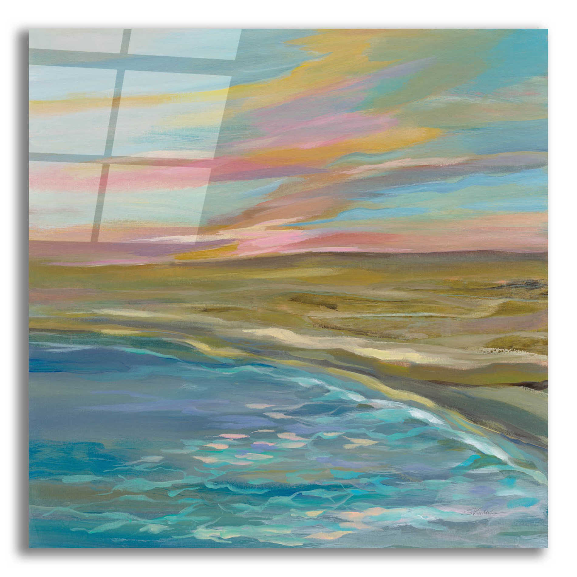 Epic Art 'Sunrise Dunes' by Silvia Vassileva, Acrylic Glass Wall Art,12x12