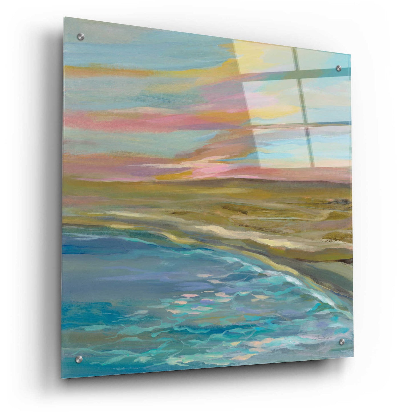 Epic Art 'Sunrise Dunes' by Silvia Vassileva, Acrylic Glass Wall Art,24x24