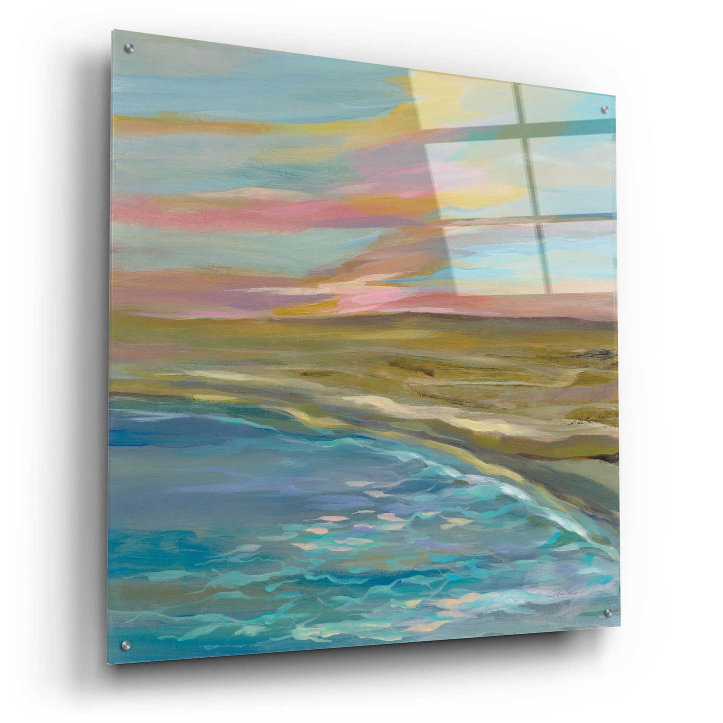 Epic Art 'Sunrise Dunes' by Silvia Vassileva, Acrylic Glass Wall Art,36x36