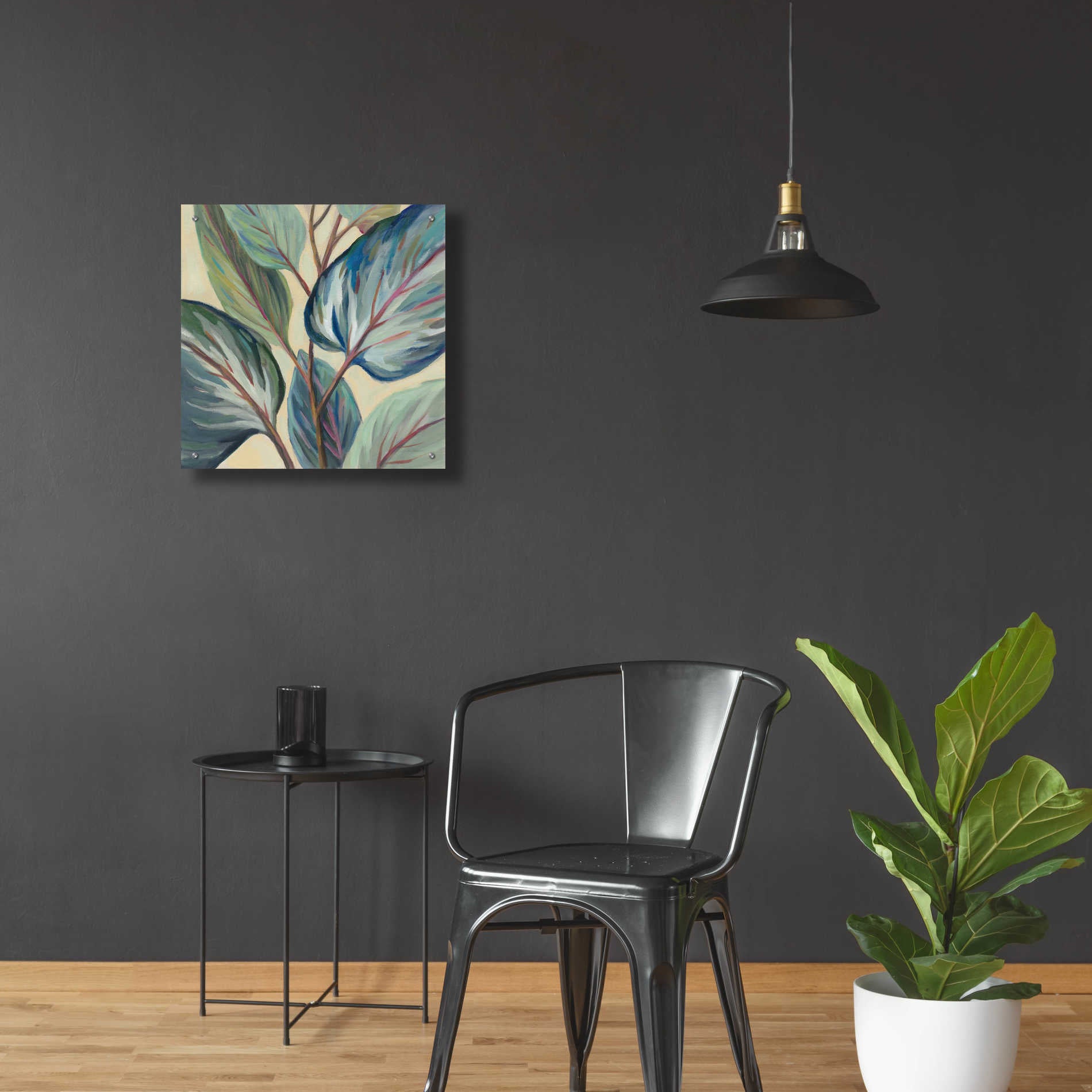 Epic Art 'Greenhouse Leaves' by Silvia Vassileva, Acrylic Glass Wall Art,24x24