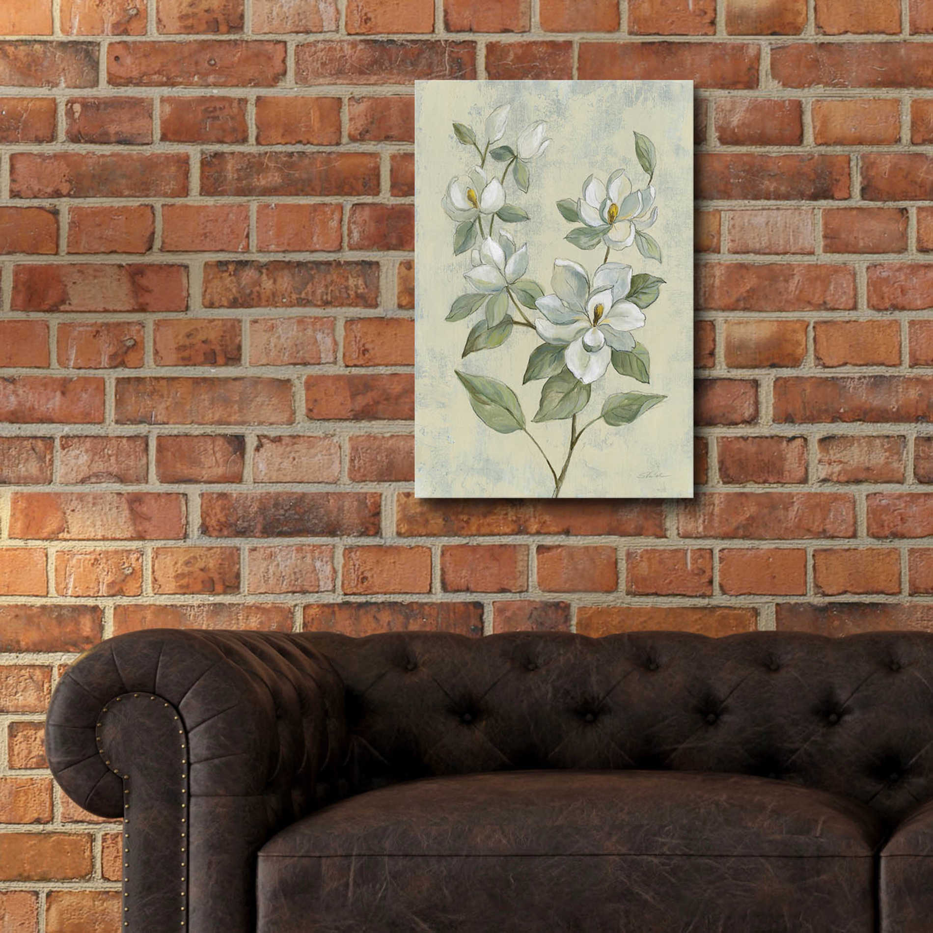 Epic Art 'Sage Magnolia' by Silvia Vassileva, Acrylic Glass Wall Art,16x24