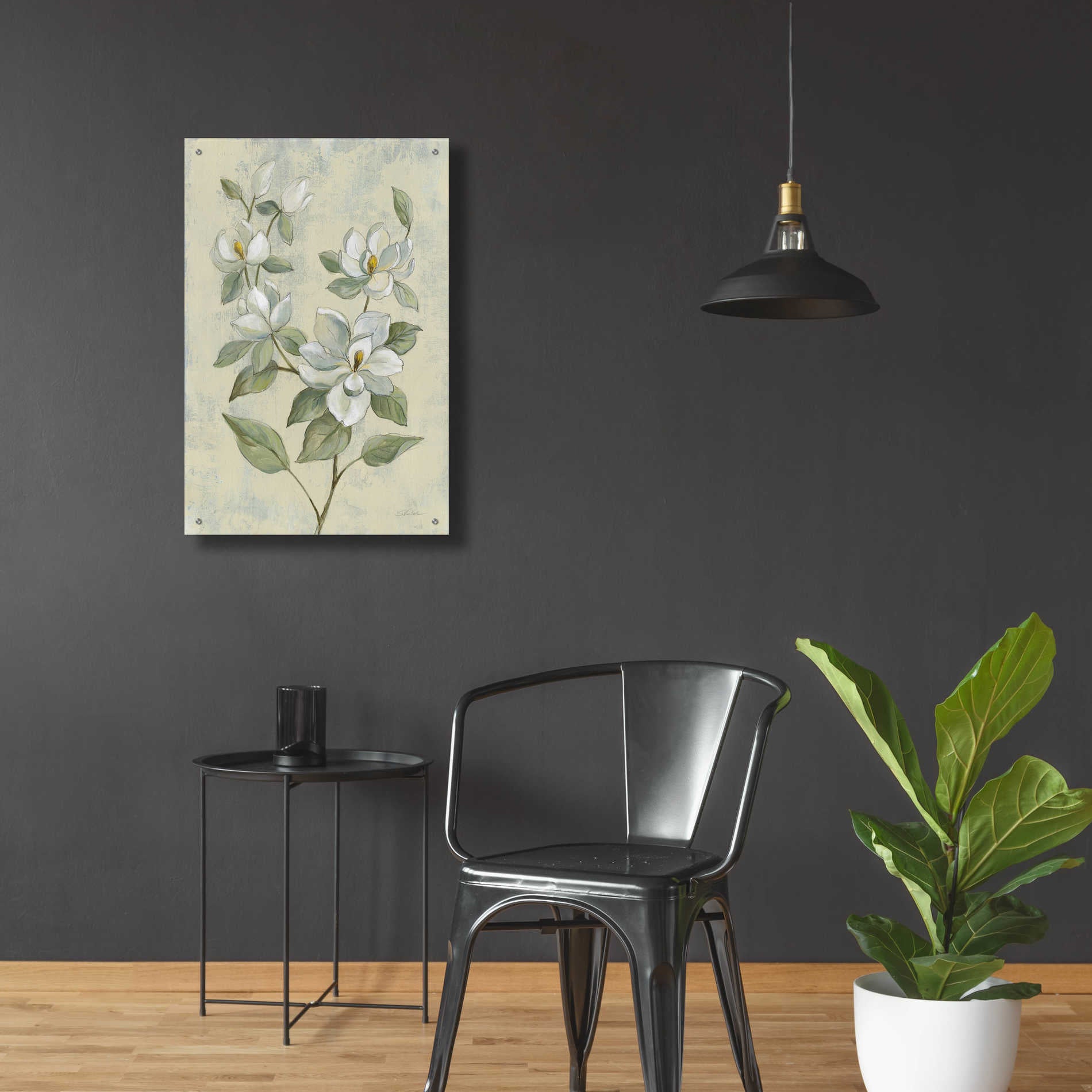 Epic Art 'Sage Magnolia' by Silvia Vassileva, Acrylic Glass Wall Art,24x36