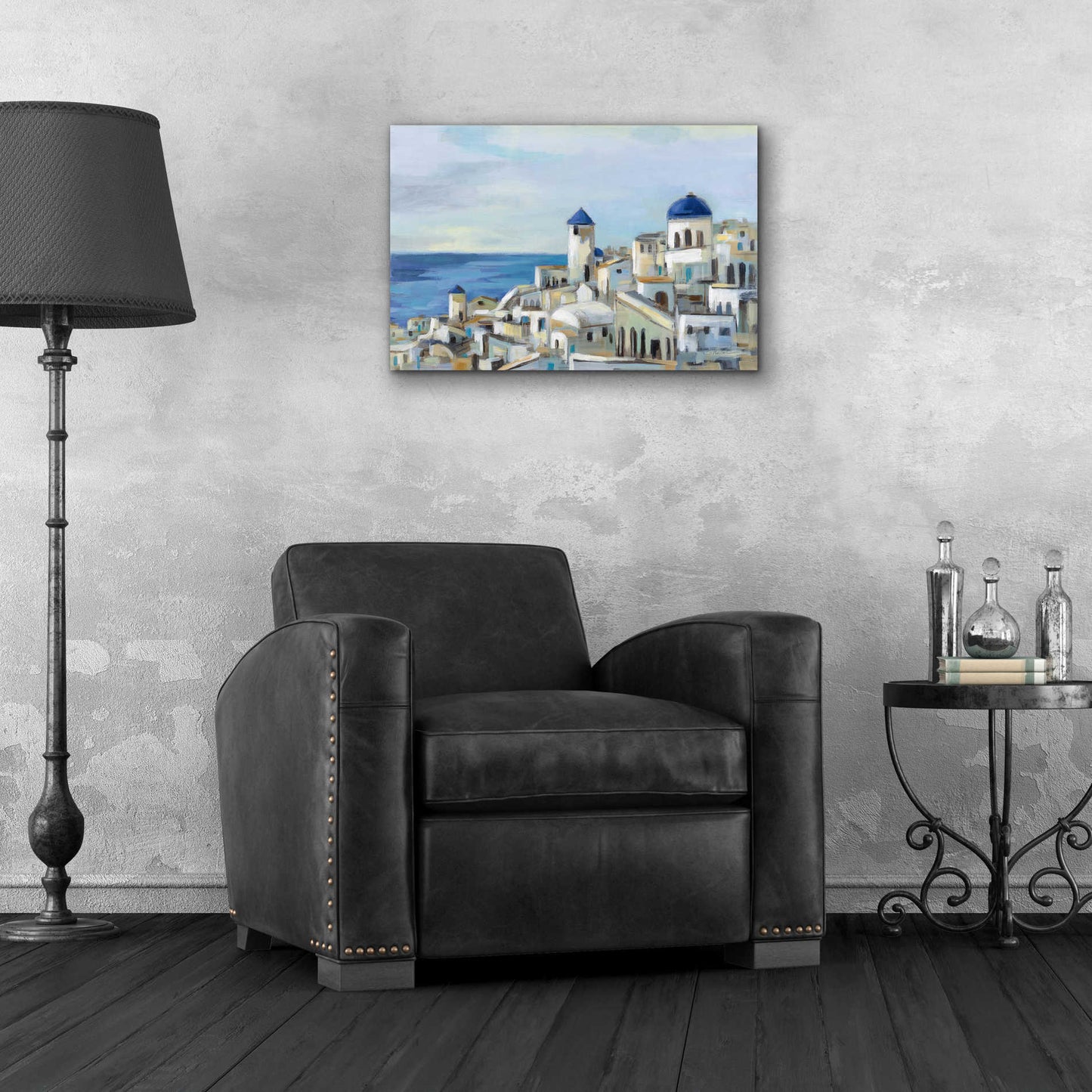 Epic Art 'Santorini View I' by Silvia Vassileva, Acrylic Glass Wall Art,24x16
