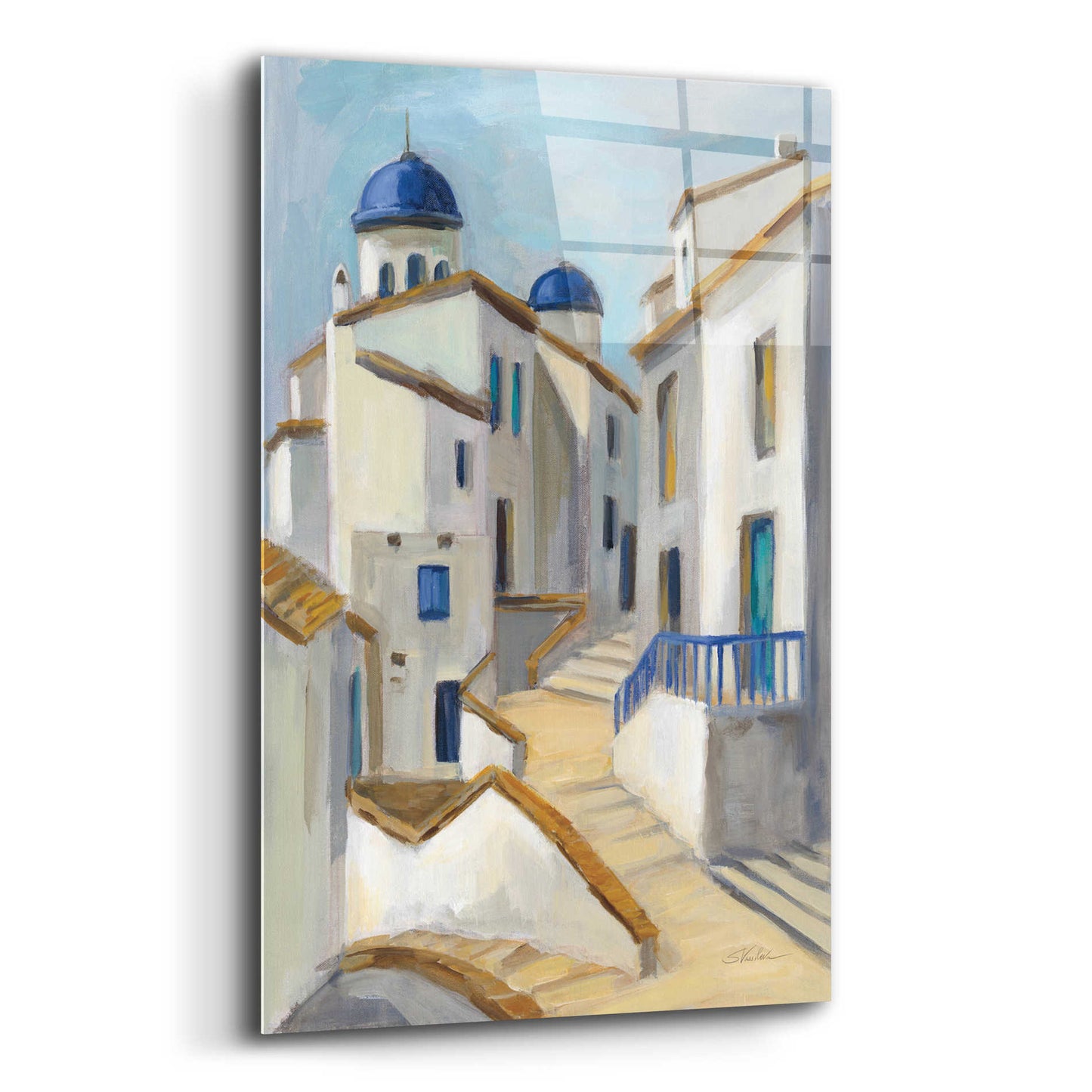 Epic Art 'Santorini View II' by Silvia Vassileva, Acrylic Glass Wall Art,12x16