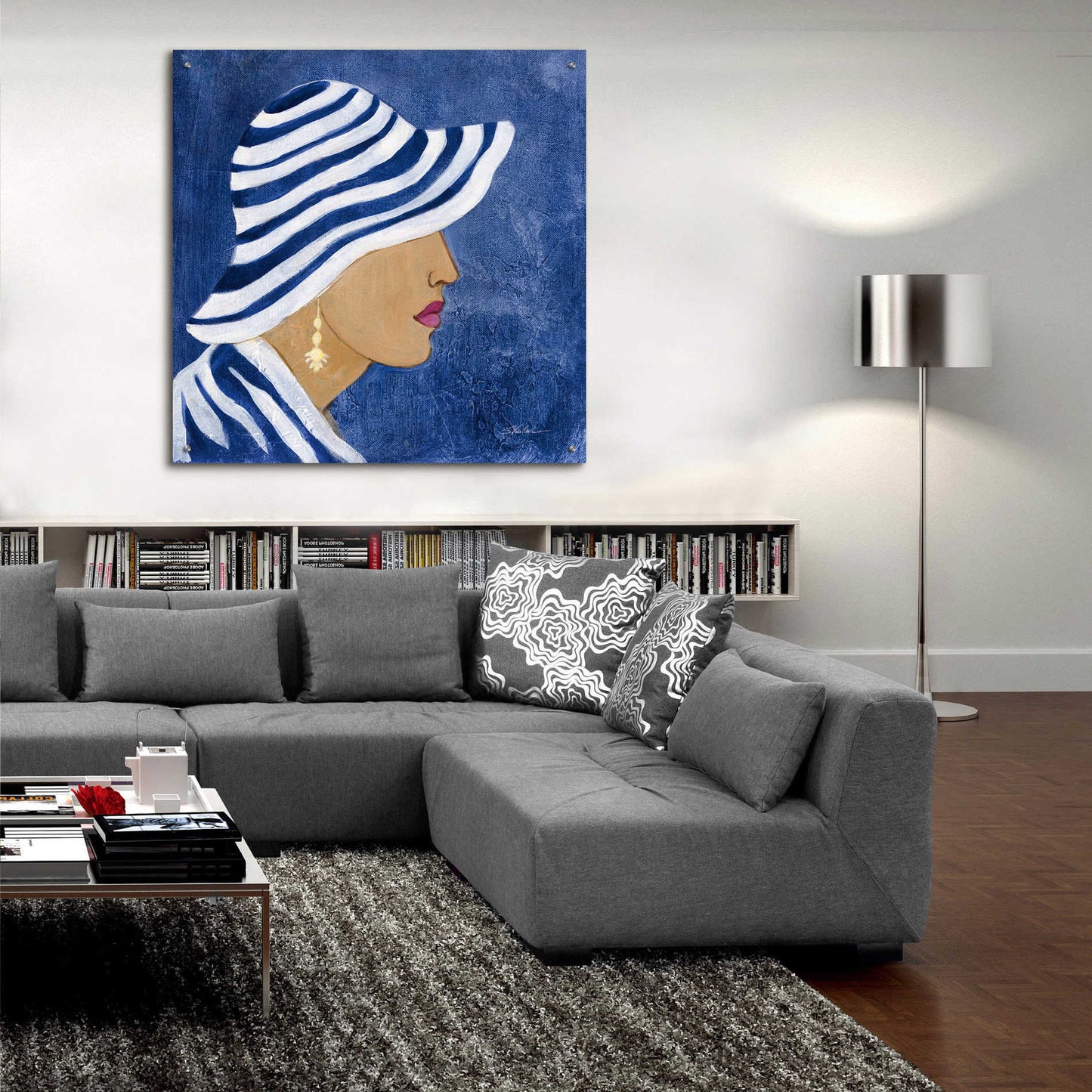 Epic Art 'Lady with Hat I' by Silvia Vassileva, Acrylic Glass Wall Art,36x36