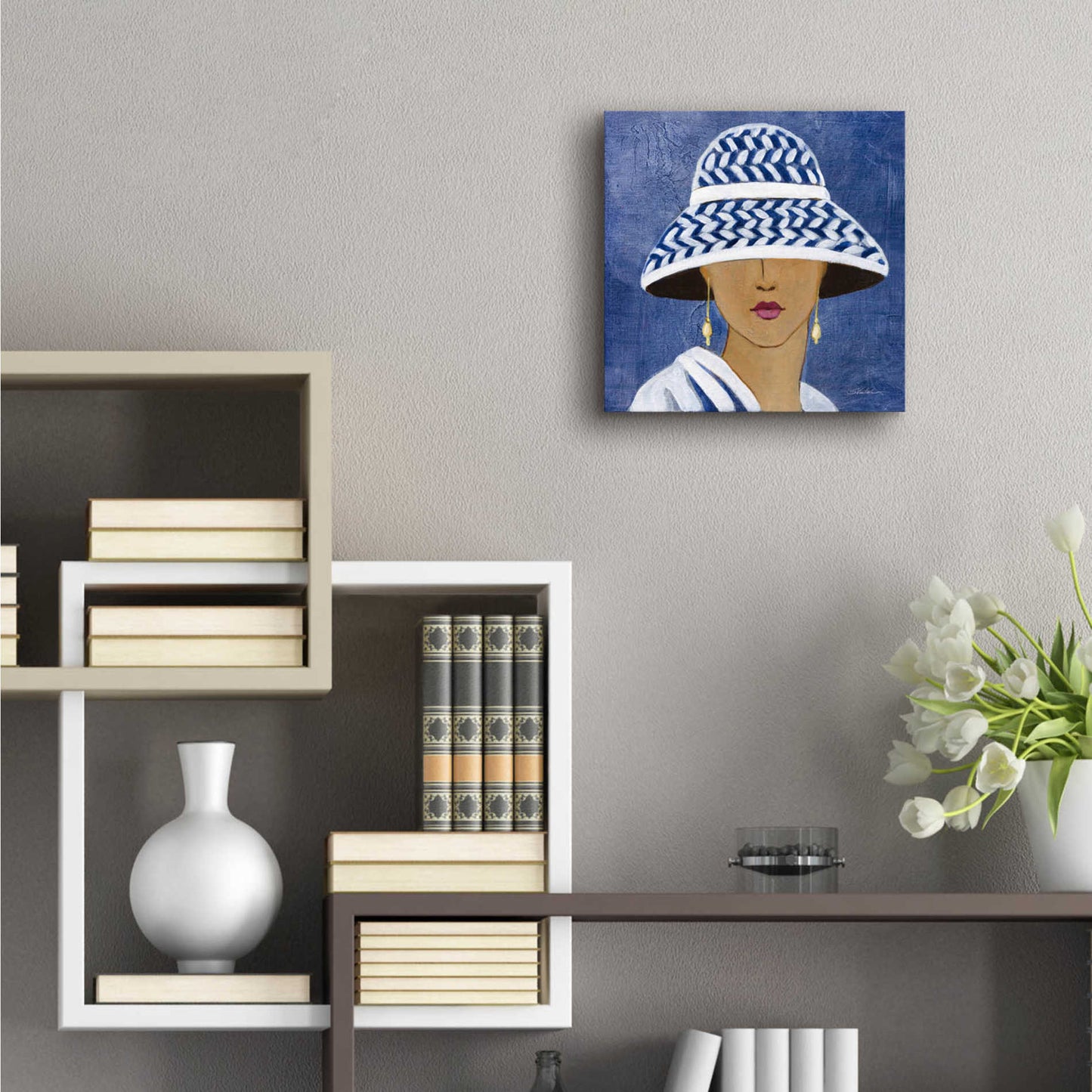 Epic Art 'Lady with Hat II' by Silvia Vassileva, Acrylic Glass Wall Art,12x12