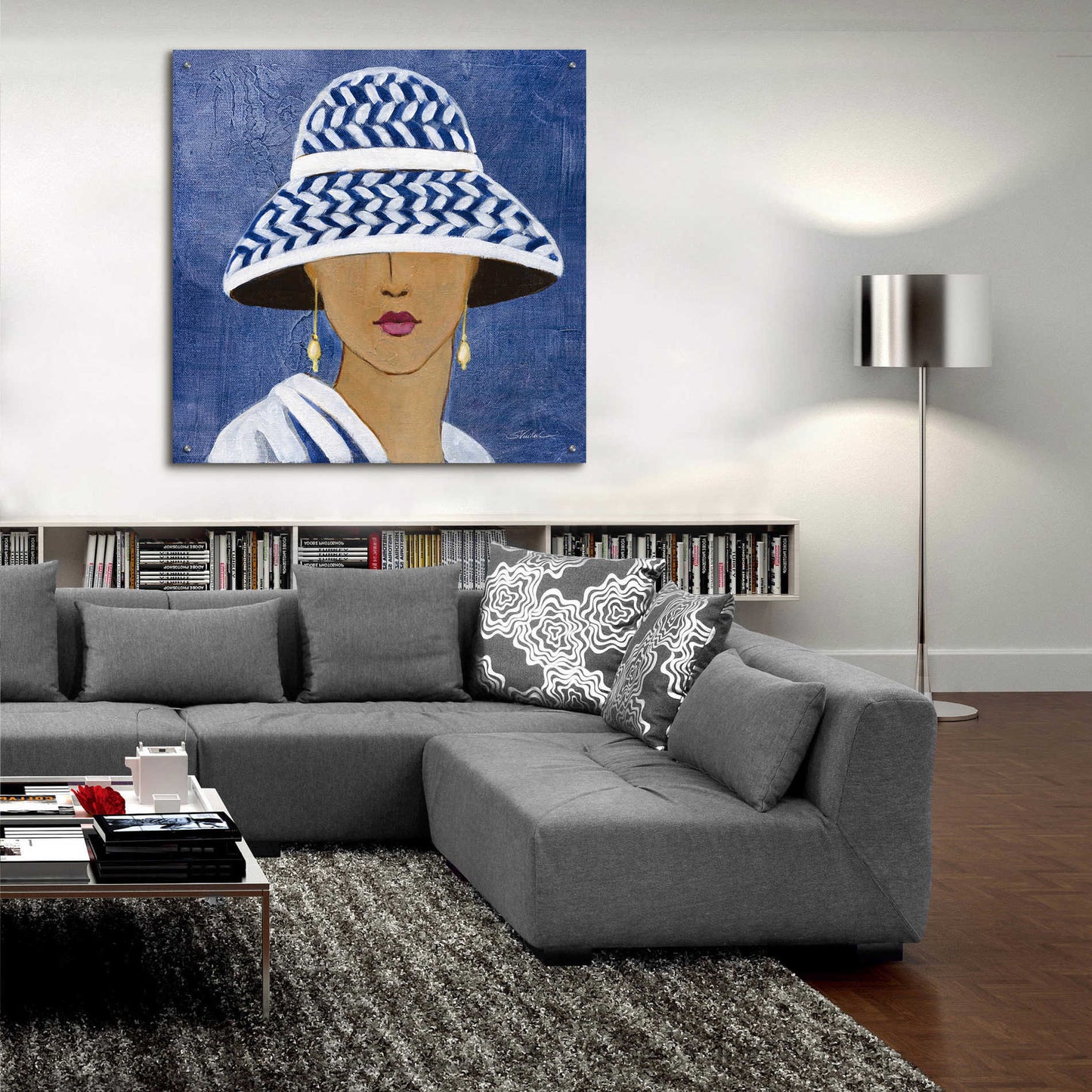 Epic Art 'Lady with Hat II' by Silvia Vassileva, Acrylic Glass Wall Art,36x36