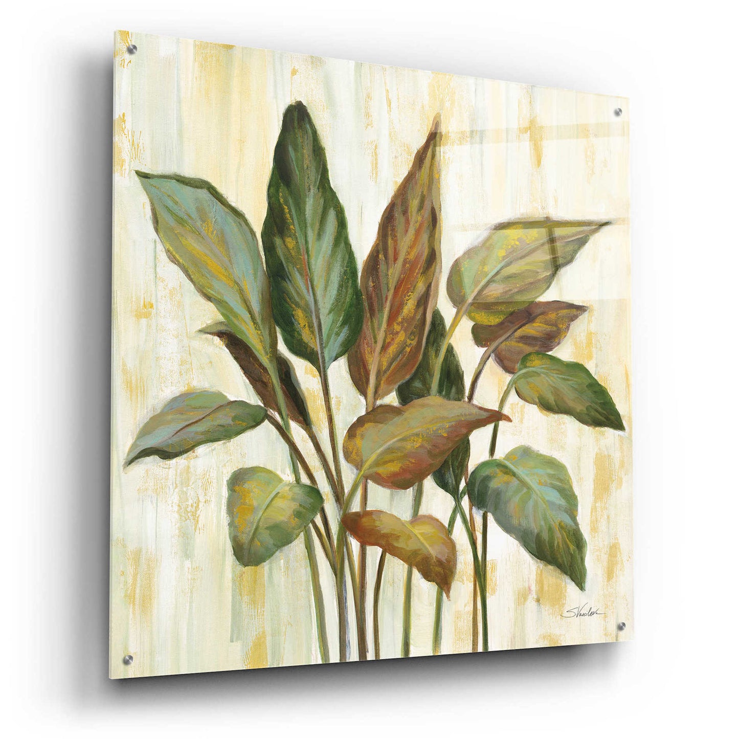 Epic Art 'Fall Greenhouse Leaves' by Silvia Vassileva, Acrylic Glass Wall Art,36x36