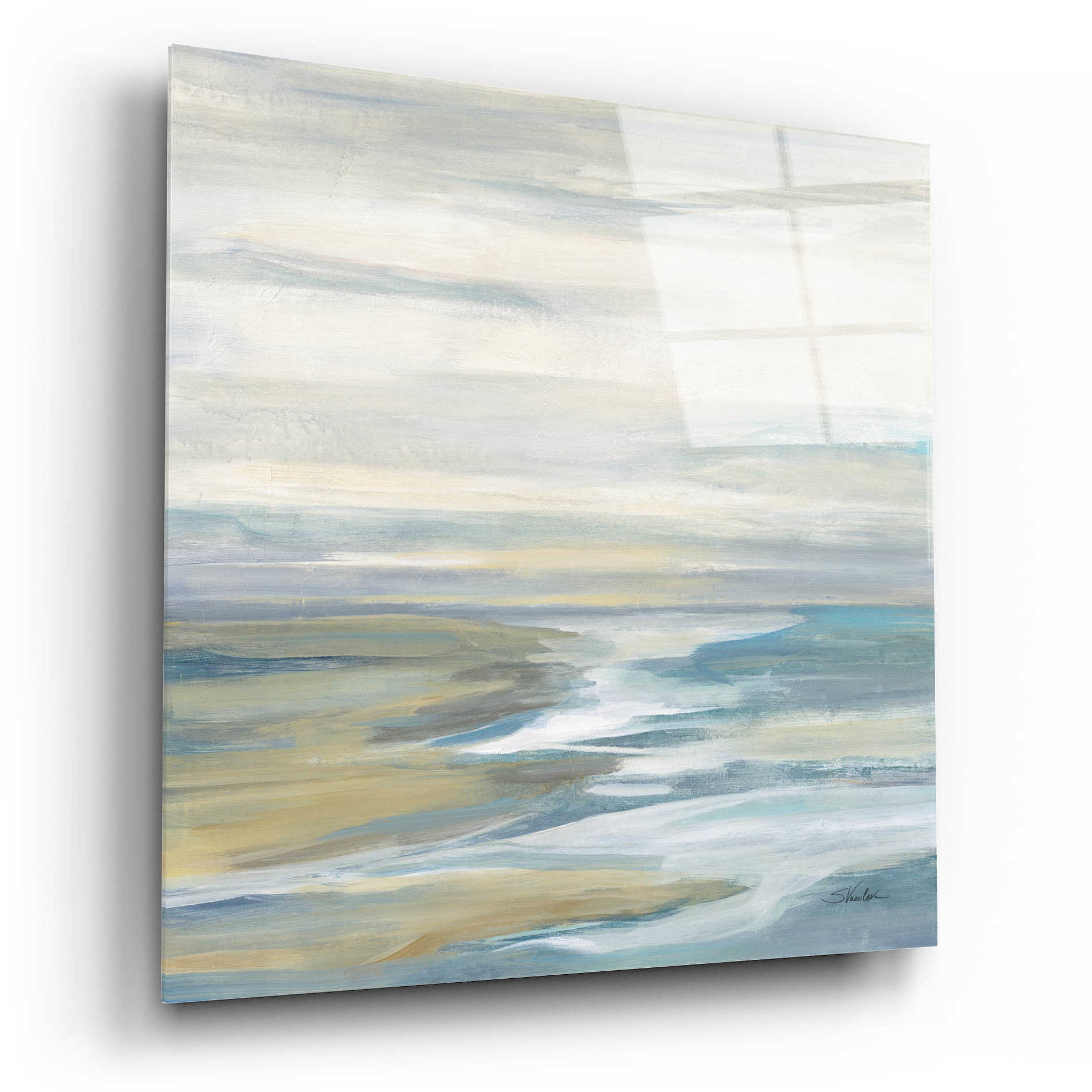 Epic Art 'Morning Sea Light' by Silvia Vassileva, Acrylic Glass Wall Art,12x12