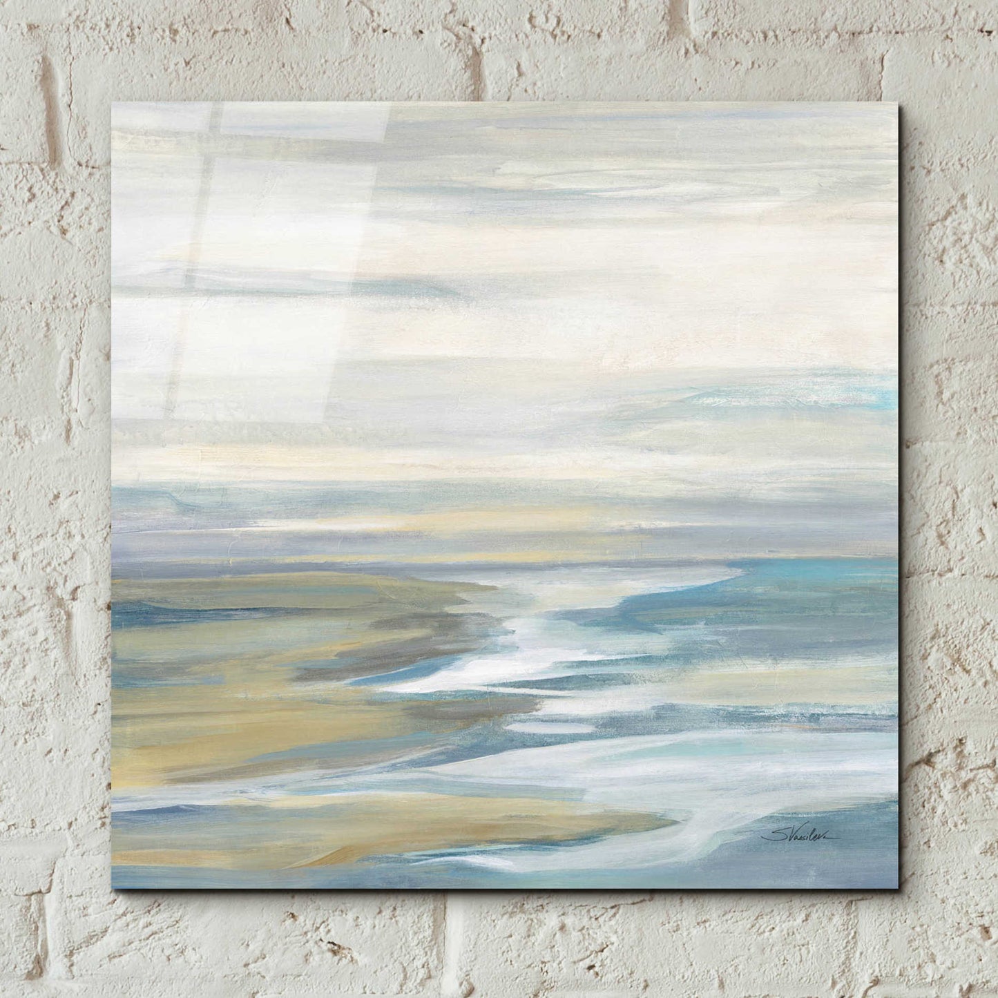 Epic Art 'Morning Sea Light' by Silvia Vassileva, Acrylic Glass Wall Art,12x12
