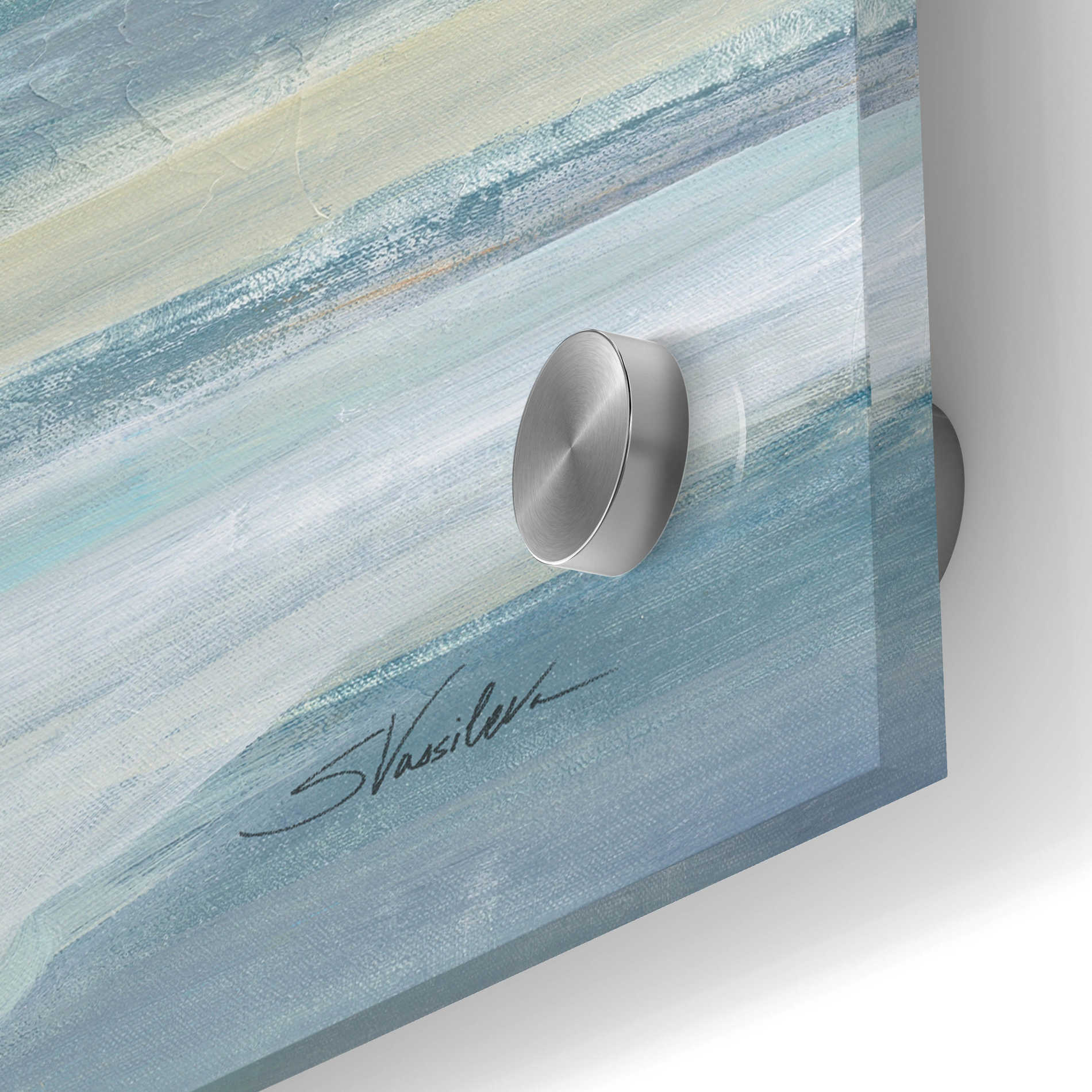 Epic Art 'Morning Sea Light' by Silvia Vassileva, Acrylic Glass Wall Art,24x24
