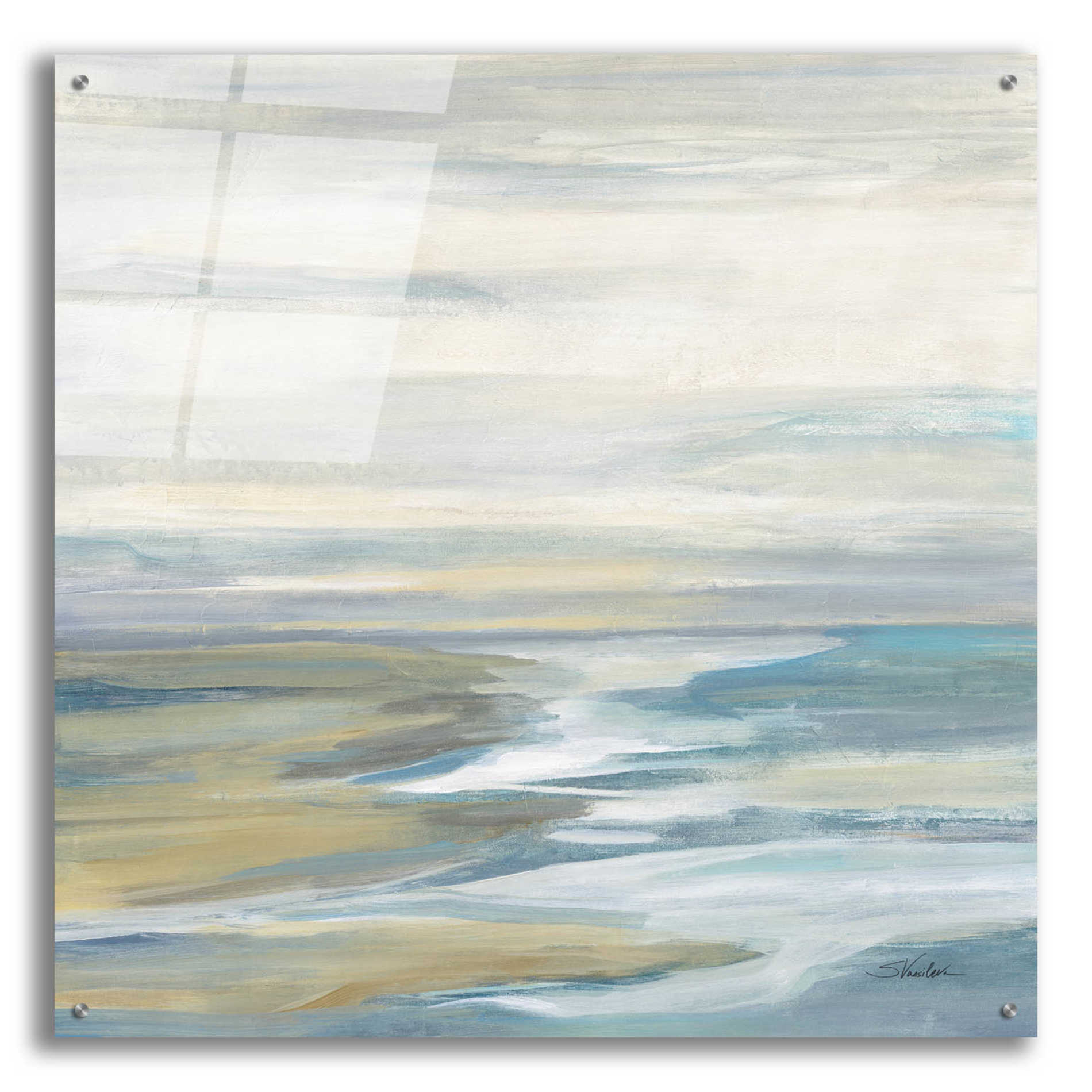 Epic Art 'Morning Sea Light' by Silvia Vassileva, Acrylic Glass Wall Art,36x36