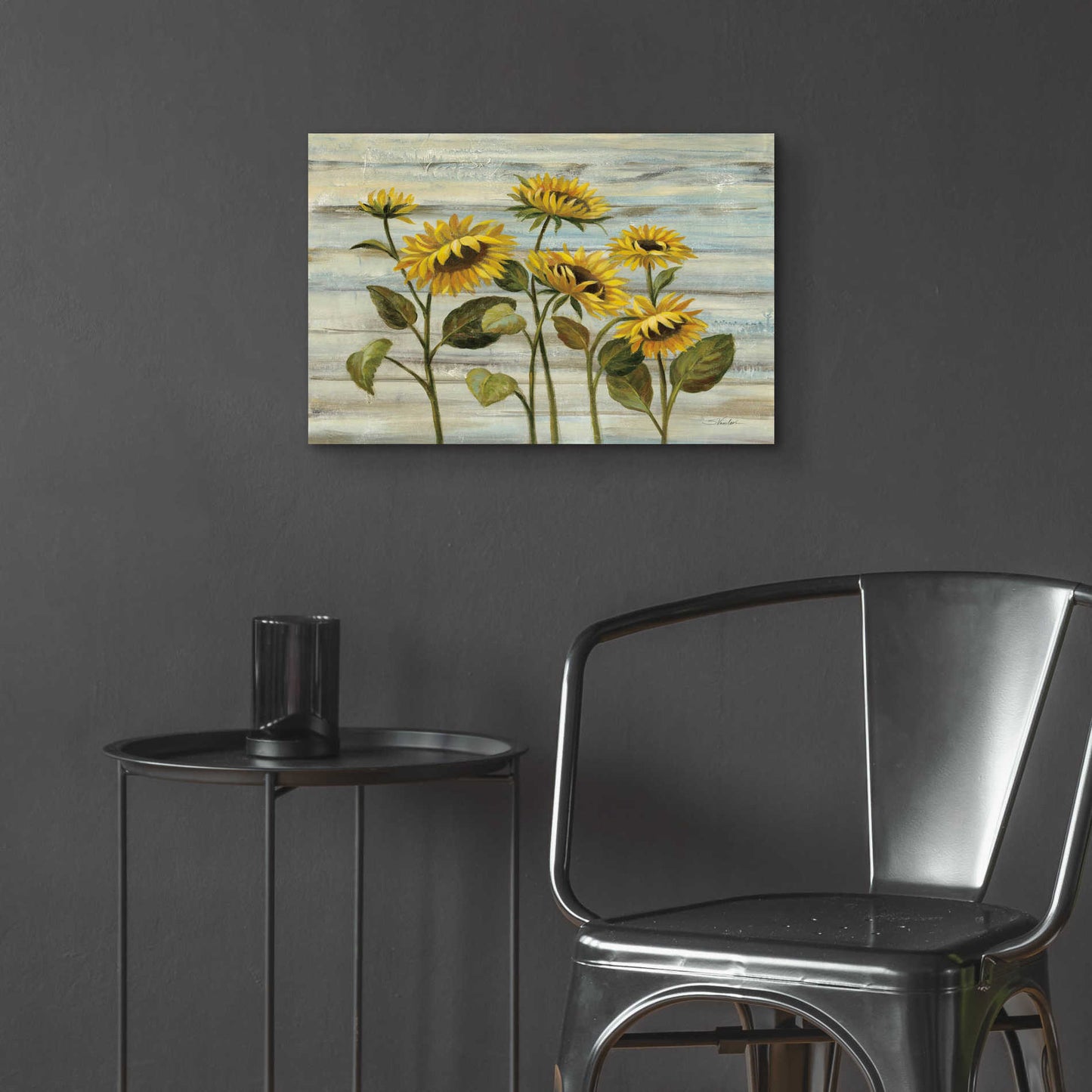 Epic Art 'Cottage Sunflowers' by Silvia Vassileva, Acrylic Glass Wall Art,24x16