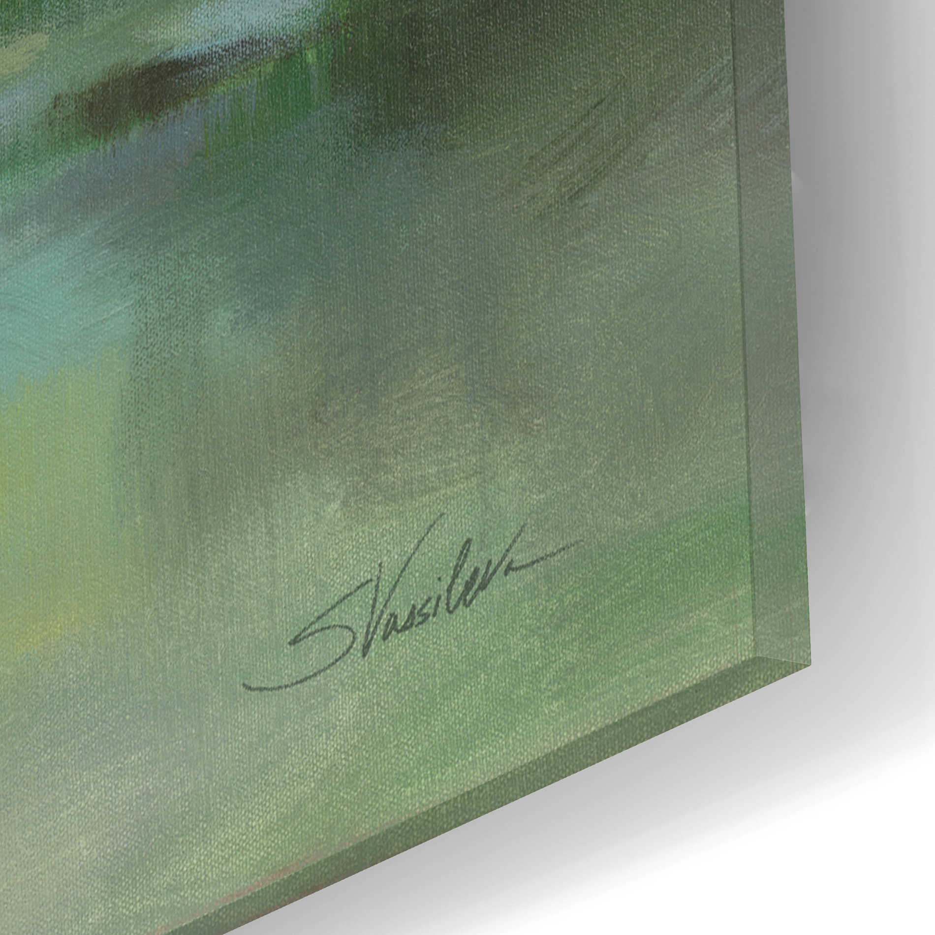 Epic Art 'Lakeside Fog' by Silvia Vassileva, Acrylic Glass Wall Art,16x12