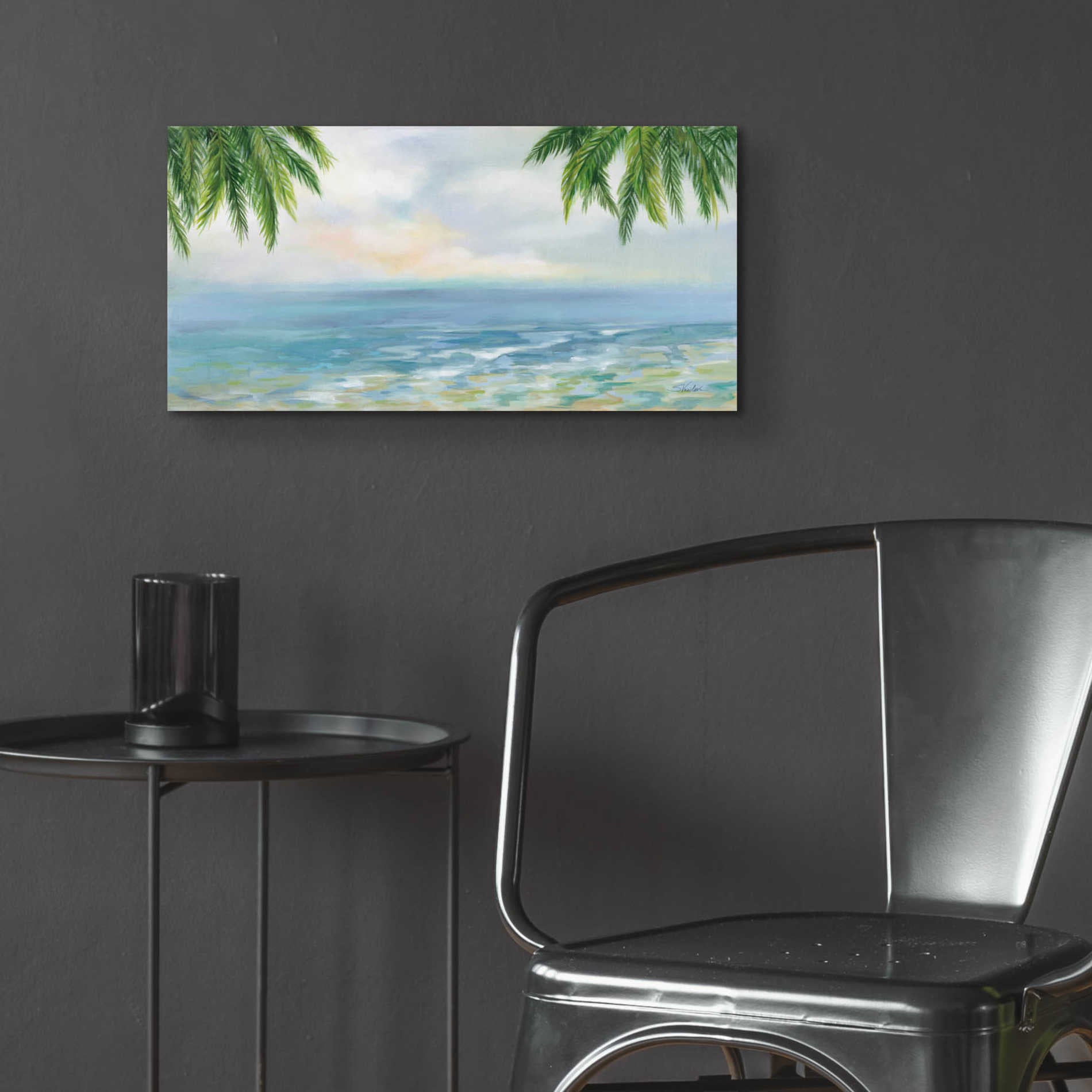 Epic Art 'Island Morning' by Silvia Vassileva, Acrylic Glass Wall Art,24x12