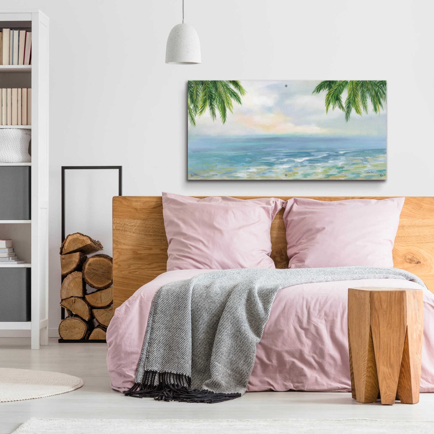 Epic Art 'Island Morning' by Silvia Vassileva, Acrylic Glass Wall Art,48x24