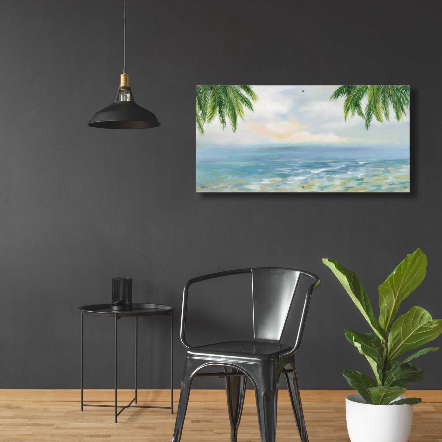 Epic Art 'Island Morning' by Silvia Vassileva, Acrylic Glass Wall Art,48x24