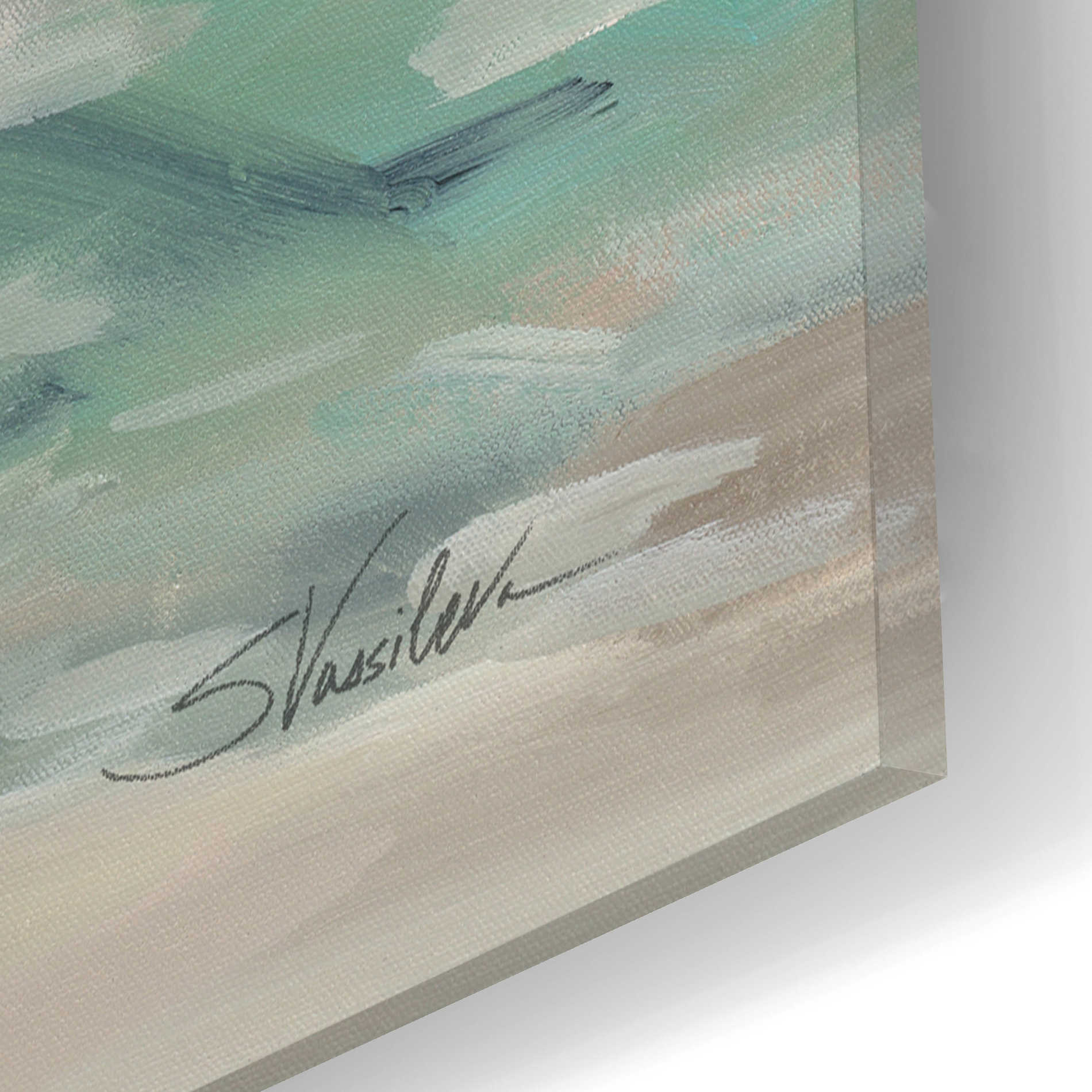 Epic Art 'Pastel Tide' by Silvia Vassileva, Acrylic Glass Wall Art,12x12