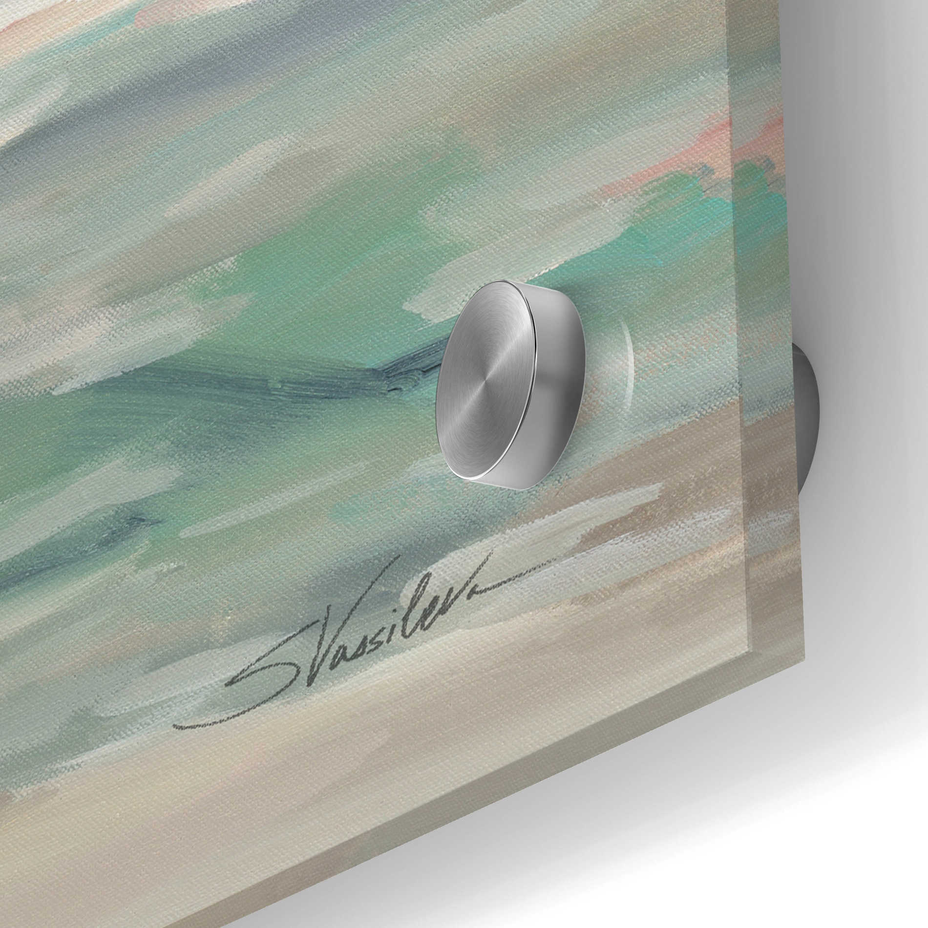 Epic Art 'Pastel Tide' by Silvia Vassileva, Acrylic Glass Wall Art,24x24