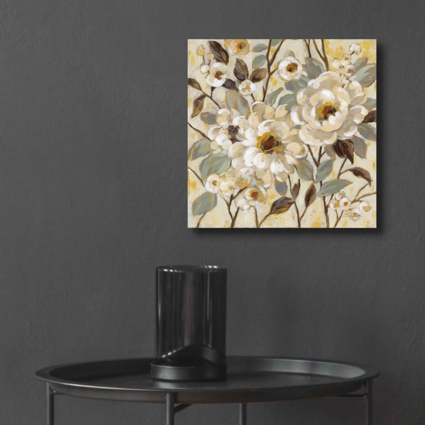 Epic Art 'Golden Nature' by Silvia Vassileva, Acrylic Glass Wall Art,12x12