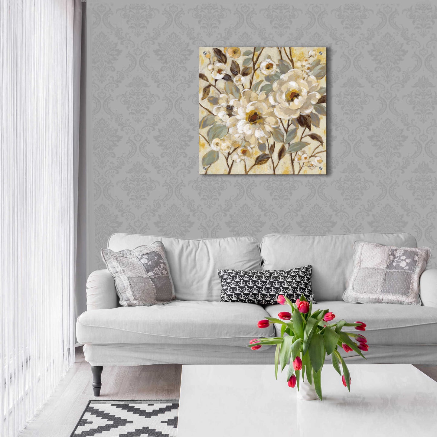 Epic Art 'Golden Nature' by Silvia Vassileva, Acrylic Glass Wall Art,24x24