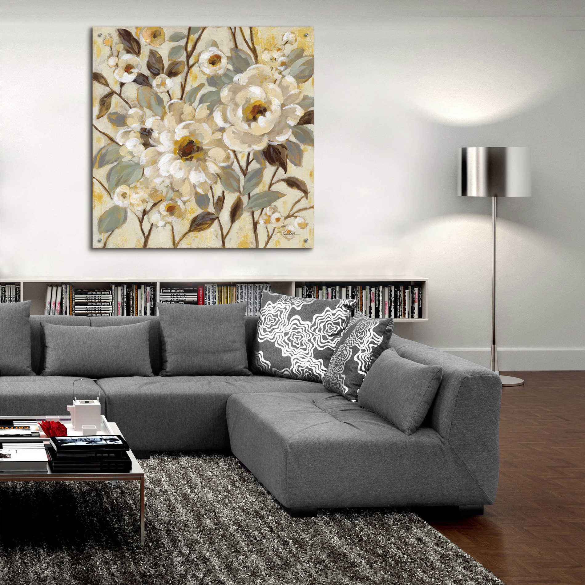 Epic Art 'Golden Nature' by Silvia Vassileva, Acrylic Glass Wall Art,36x36