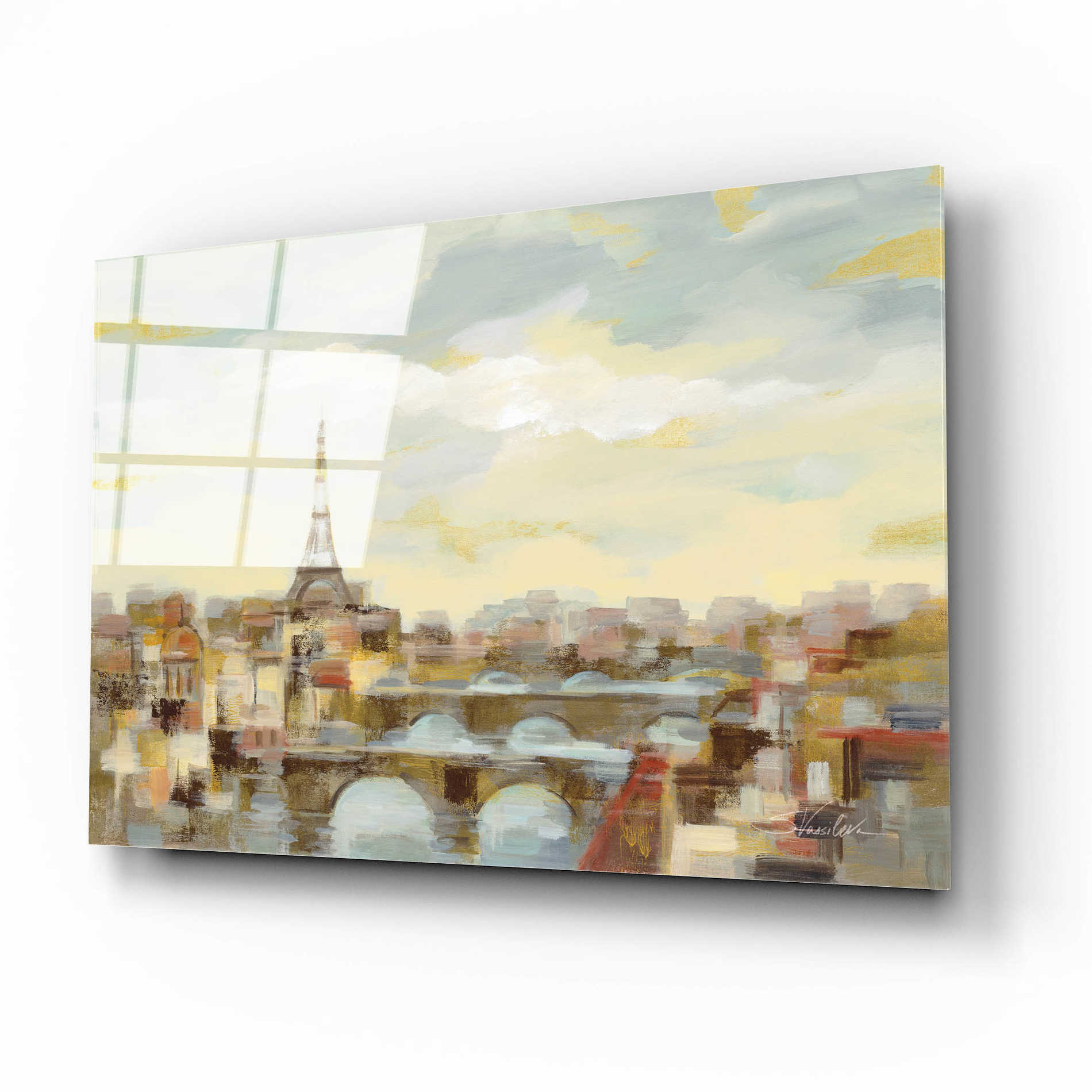 Epic Art 'Paris Afternoon' by Silvia Vassileva, Acrylic Glass Wall Art,16x12