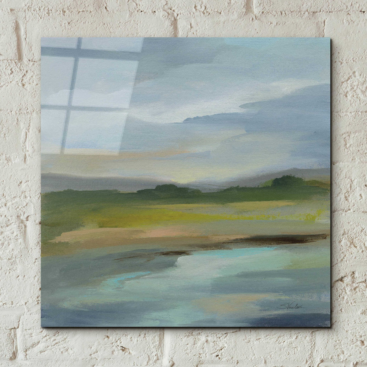 Epic Art 'Clouds and Shadows' by Silvia Vassileva, Acrylic Glass Wall Art,12x12