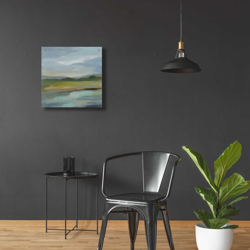 Epic Art 'Clouds and Shadows' by Silvia Vassileva, Acrylic Glass Wall Art,24x24