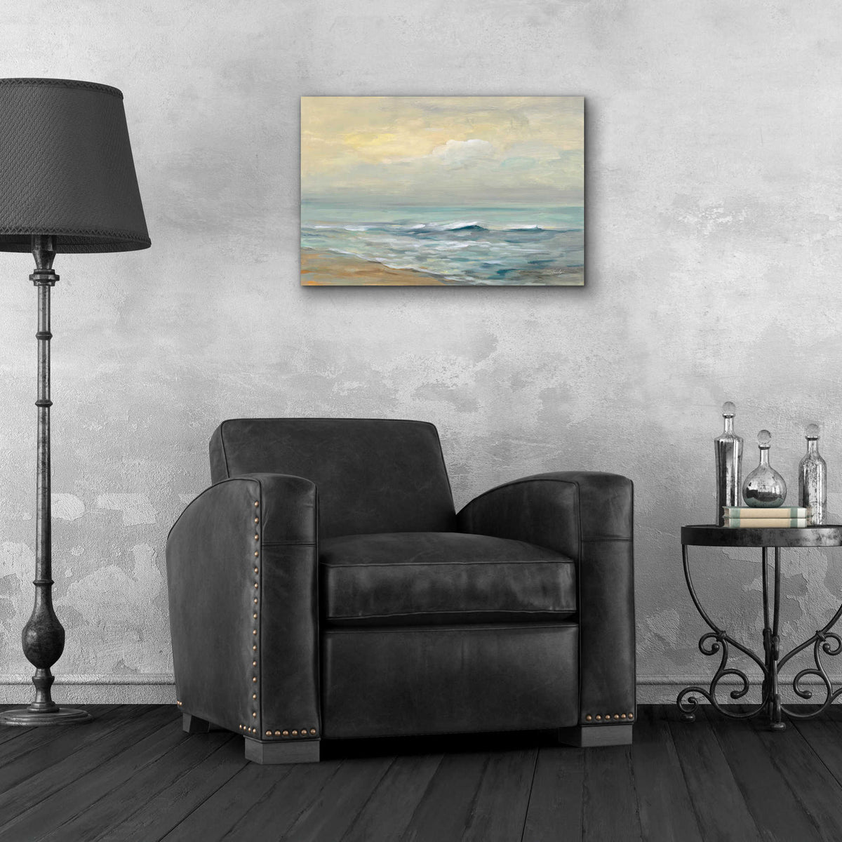 Epic Art 'Sunrise Over the Sea' by Silvia Vassileva, Acrylic Glass Wall Art,24x16