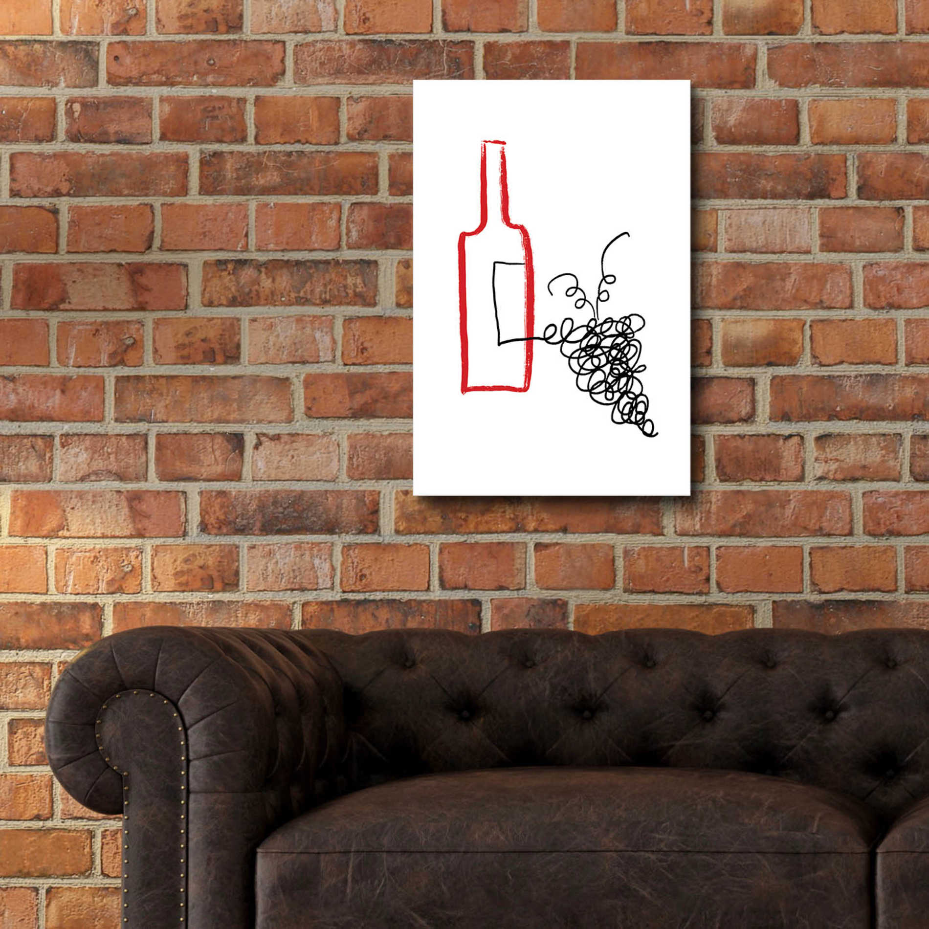 Epic Art 'A Good Wine' by Cesare Bellassai, Acrylic Glass Wall Art,16x24