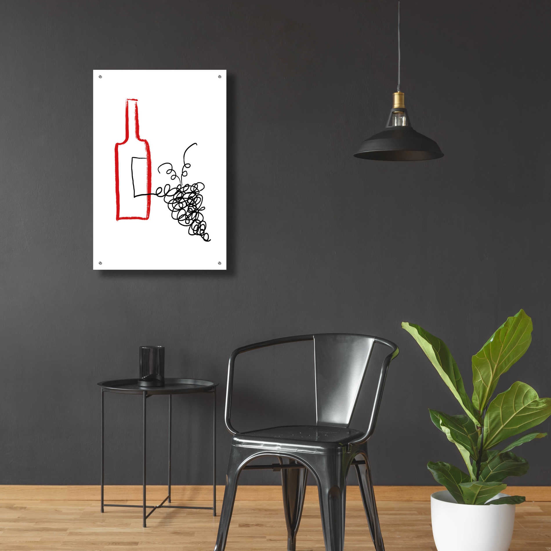 Epic Art 'A Good Wine' by Cesare Bellassai, Acrylic Glass Wall Art,24x36