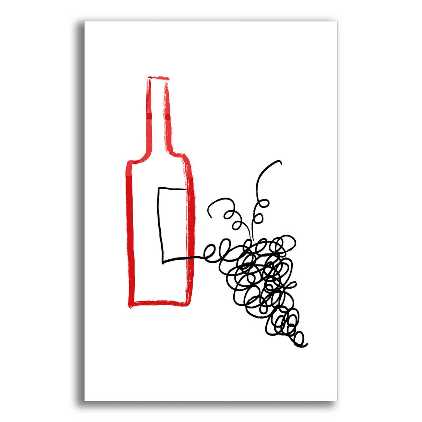 Epic Art 'A Good Wine' by Cesare Bellassai, Acrylic Glass Wall Art,12x18x1.1x0,18x26x1.1x0,26x40x1.74x0,40x60x1.74x0