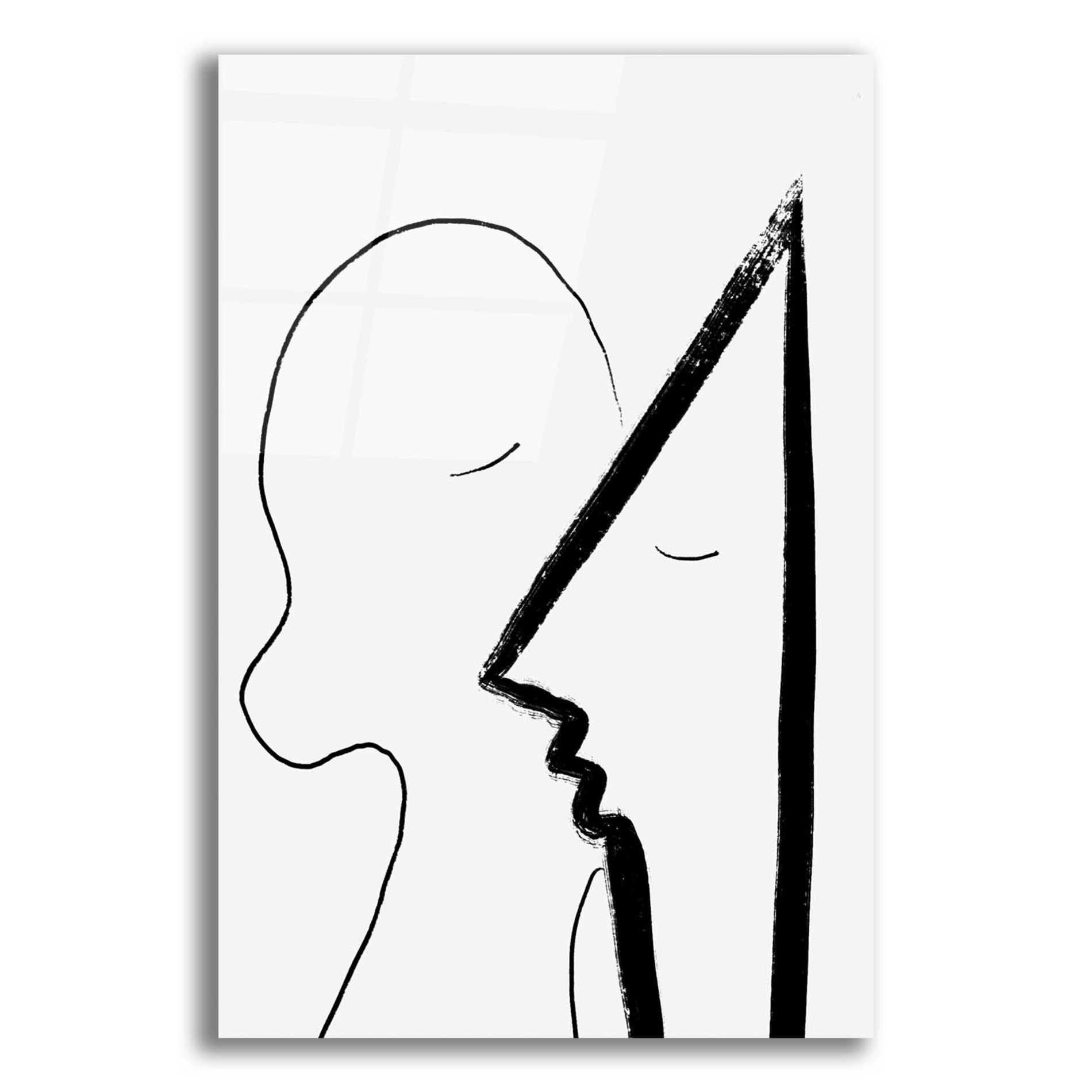 Epic Art 'A Sweet Kiss' by Cesare Bellassai, Acrylic Glass Wall Art,12x16