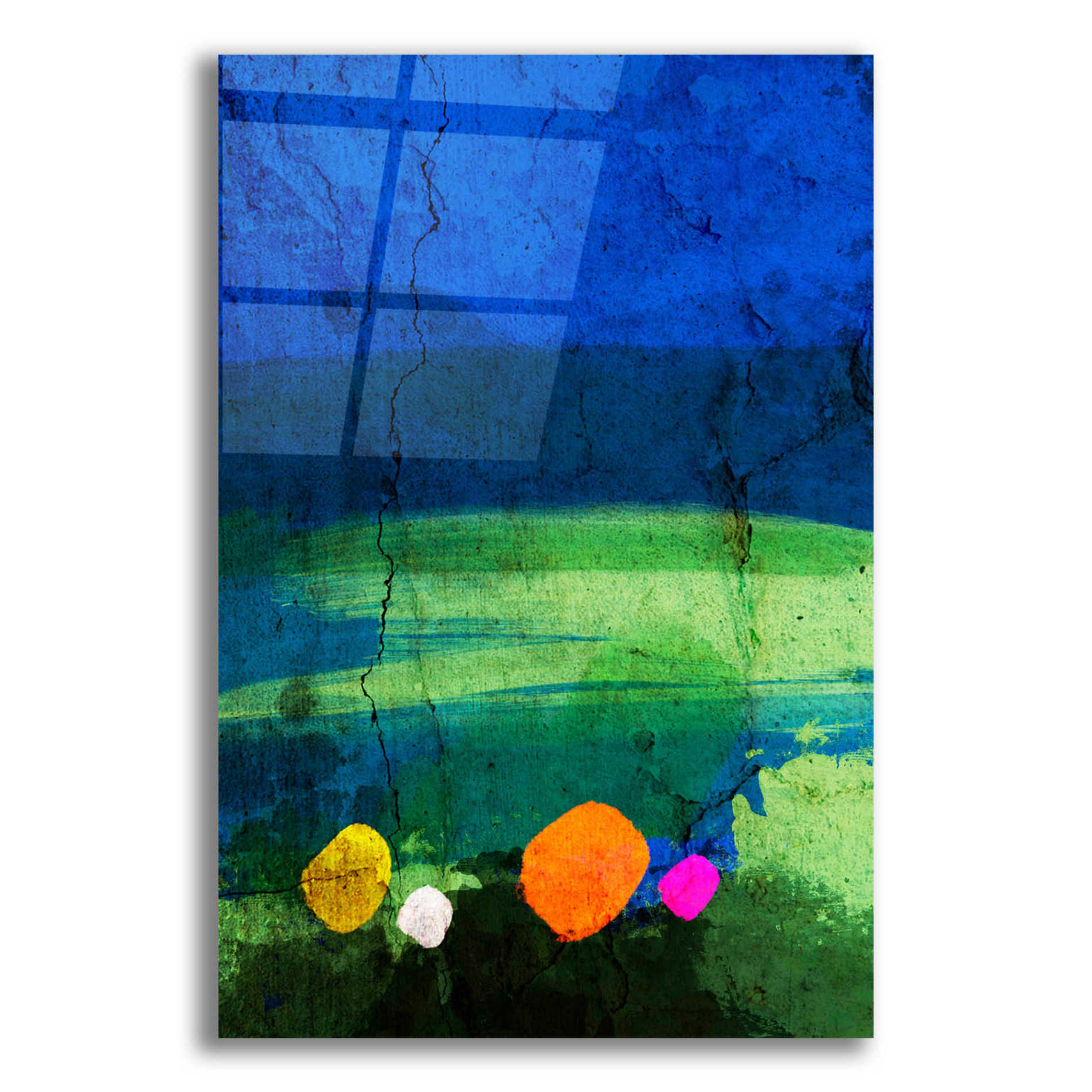 Epic Art 'A Walk in the Meadow' by Cesare Bellassai, Acrylic Glass Wall Art,12x16