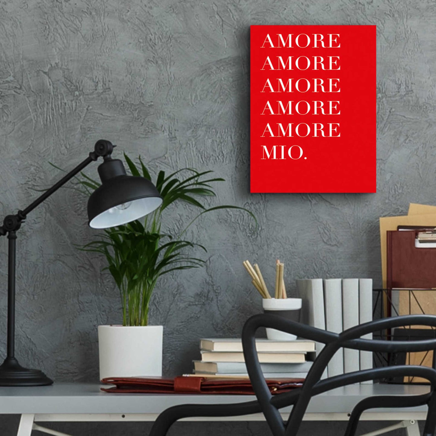 Epic Art 'Amore Mio Amore Mio' by Cesare Bellassai, Acrylic Glass Wall Art,12x16