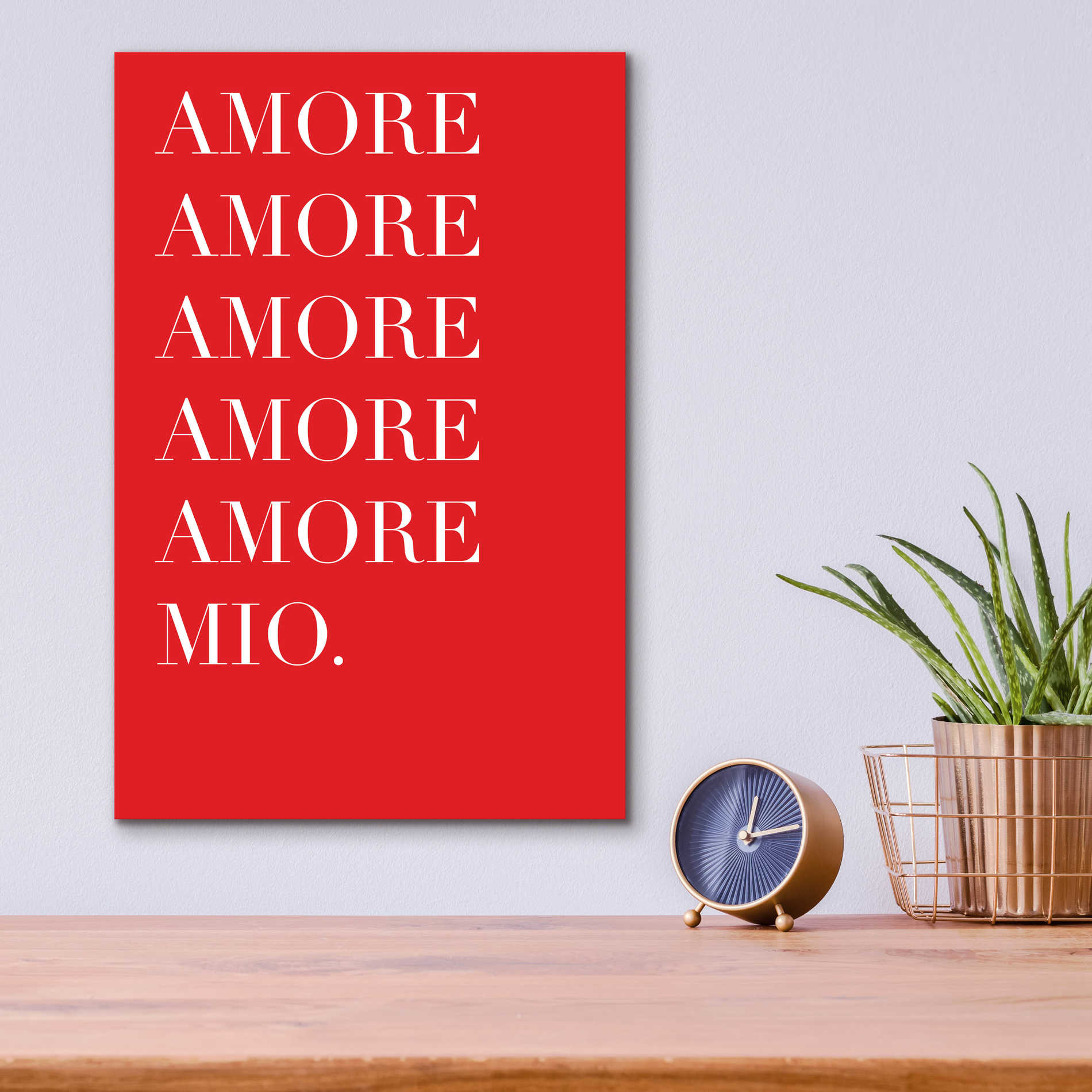 Epic Art 'Amore Mio Amore Mio' by Cesare Bellassai, Acrylic Glass Wall Art,12x16