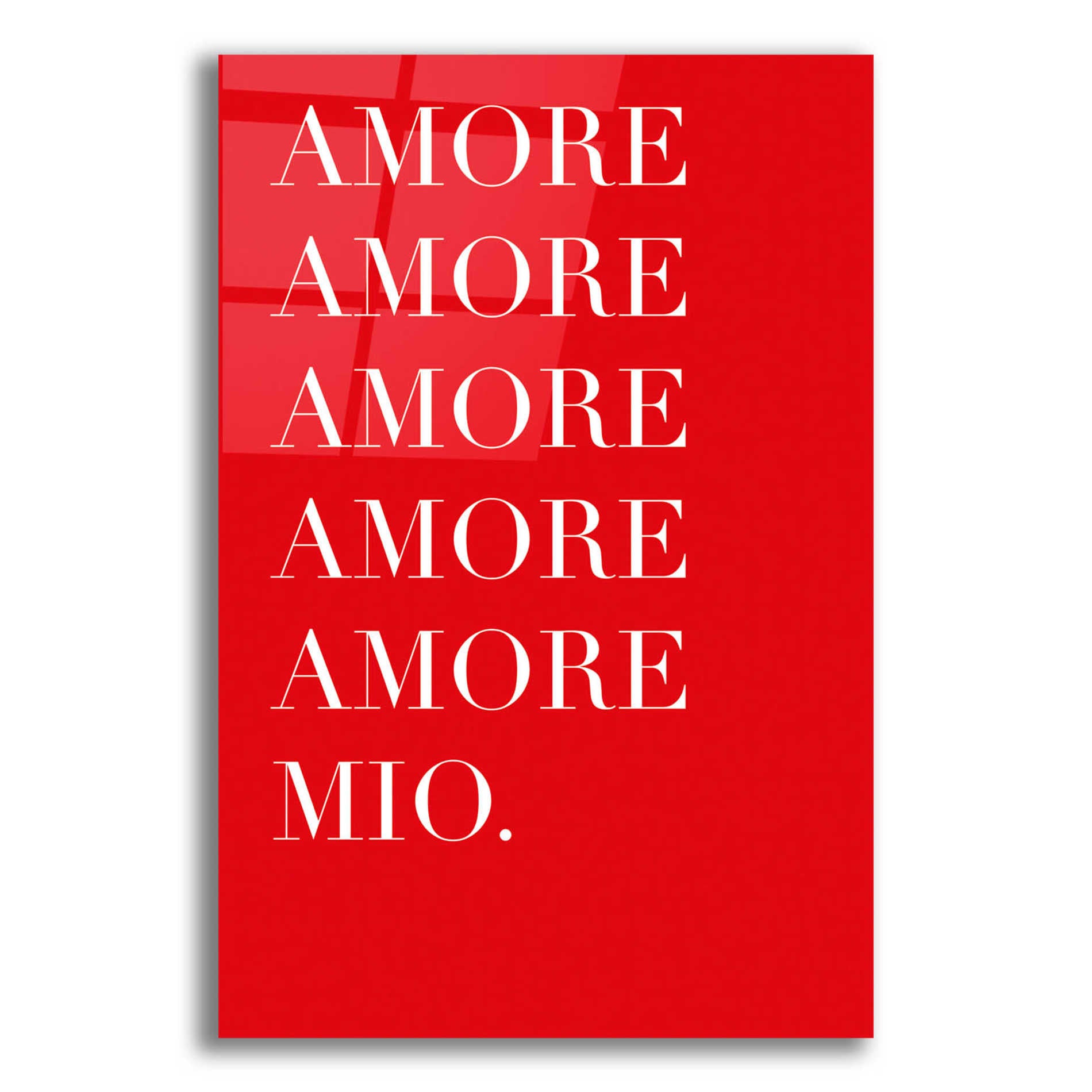 Epic Art 'Amore Mio Amore Mio' by Cesare Bellassai, Acrylic Glass Wall Art,12x16