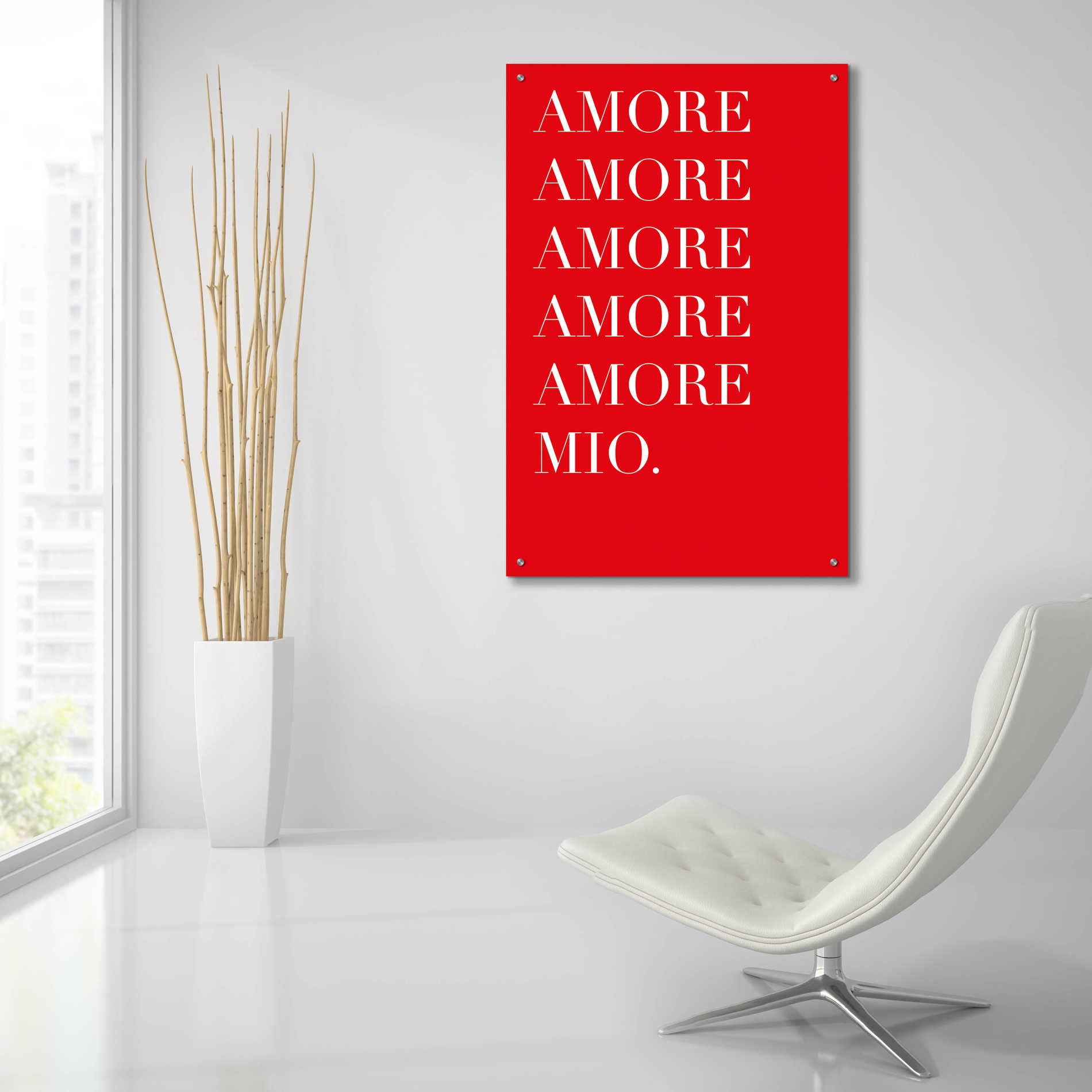 Epic Art 'Amore Mio Amore Mio' by Cesare Bellassai, Acrylic Glass Wall Art,24x36