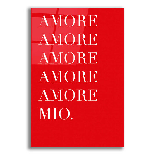 Epic Art 'Amore Mio Amore Mio' by Cesare Bellassai, Acrylic Glass Wall Art,12x18x1.1x0,18x26x1.1x0,26x40x1.74x0,40x60x1.74x0