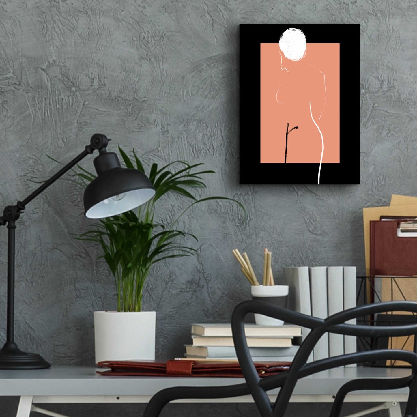 Epic Art 'Artistic Nude' by Cesare Bellassai, Acrylic Glass Wall Art,12x16