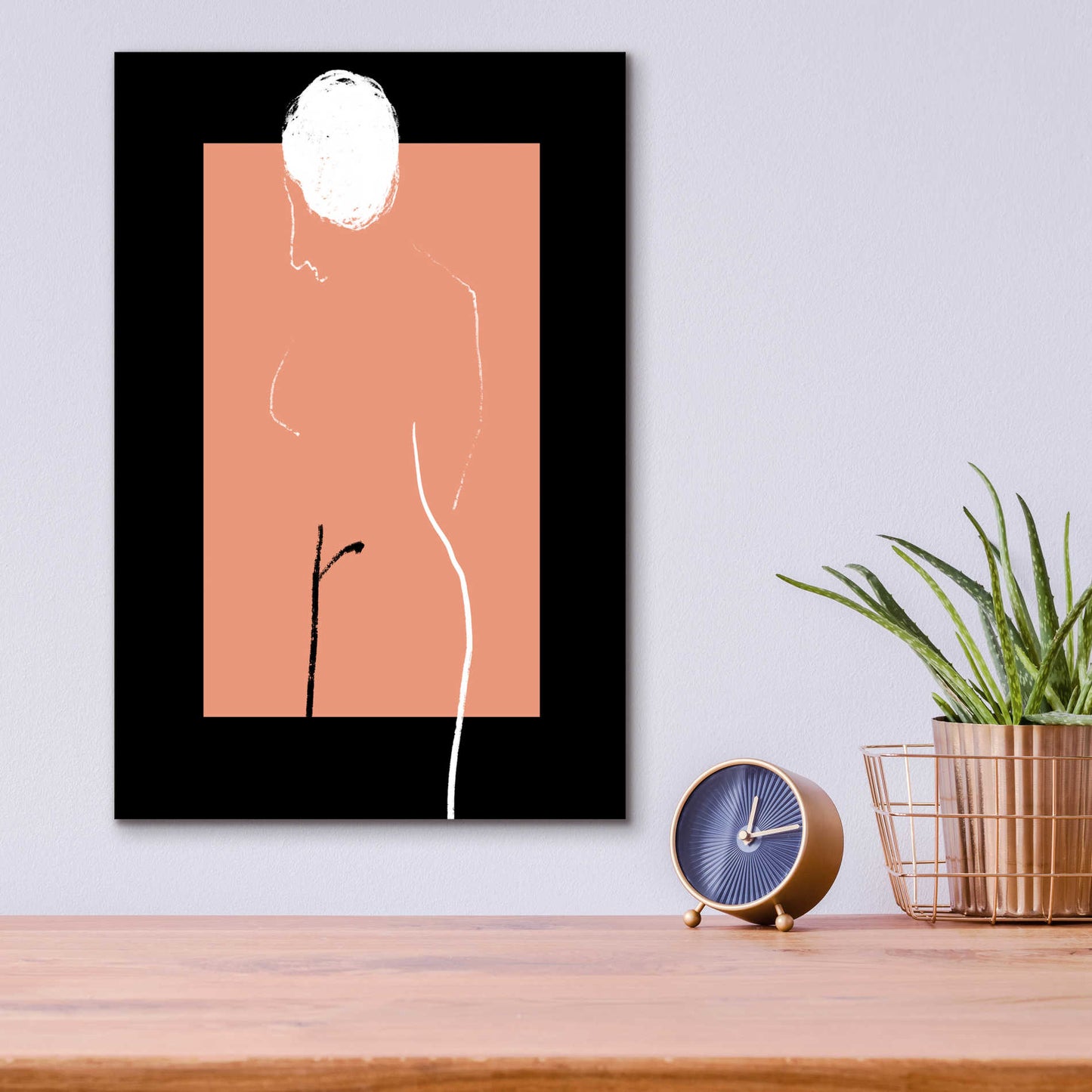 Epic Art 'Artistic Nude' by Cesare Bellassai, Acrylic Glass Wall Art,12x16