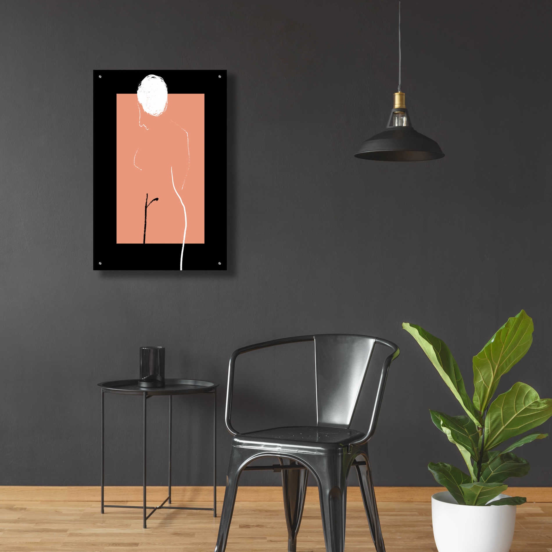 Epic Art 'Artistic Nude' by Cesare Bellassai, Acrylic Glass Wall Art,24x36