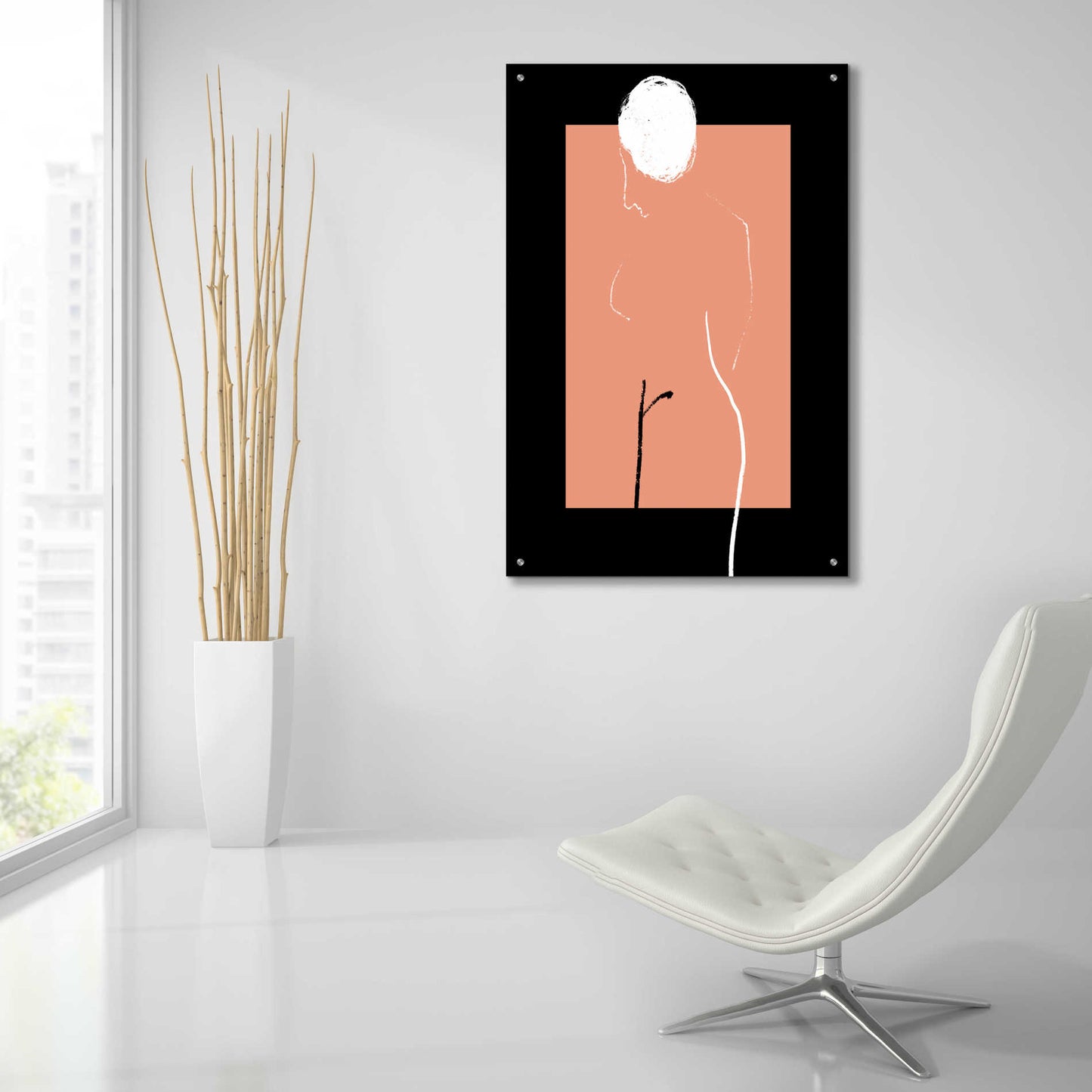 Epic Art 'Artistic Nude' by Cesare Bellassai, Acrylic Glass Wall Art,24x36