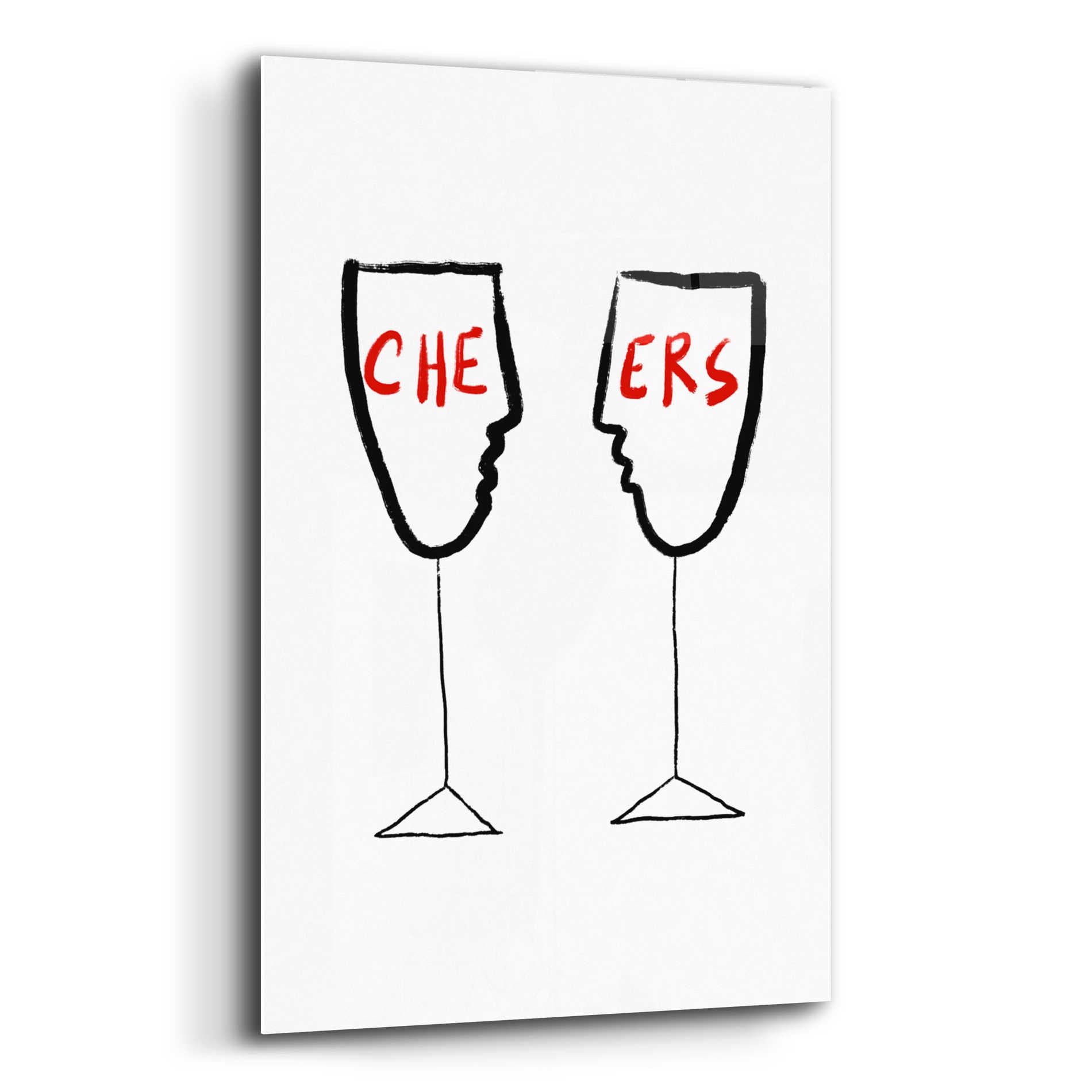 Epic Art 'Cheers' by Cesare Bellassai, Acrylic Glass Wall Art,12x16