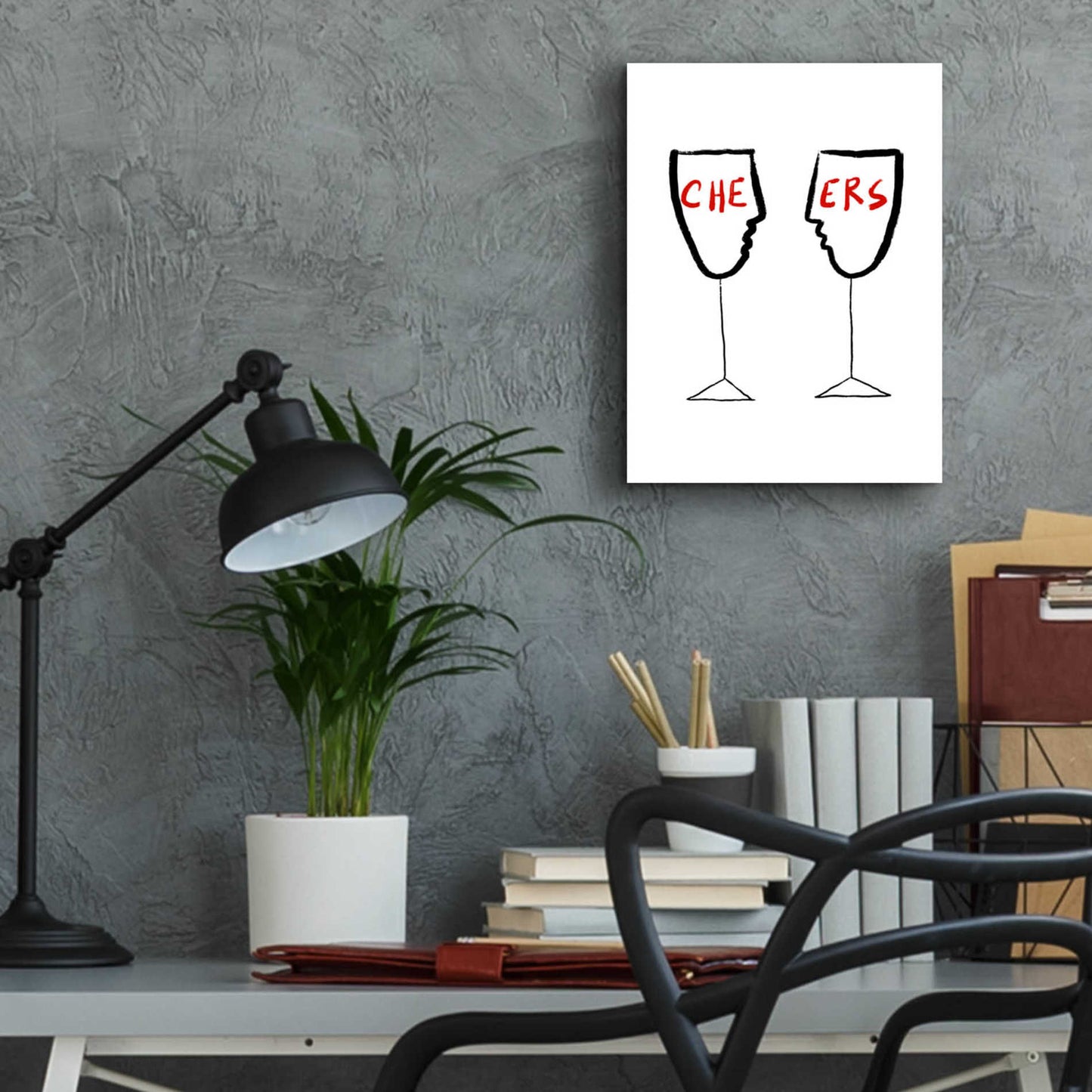 Epic Art 'Cheers' by Cesare Bellassai, Acrylic Glass Wall Art,12x16